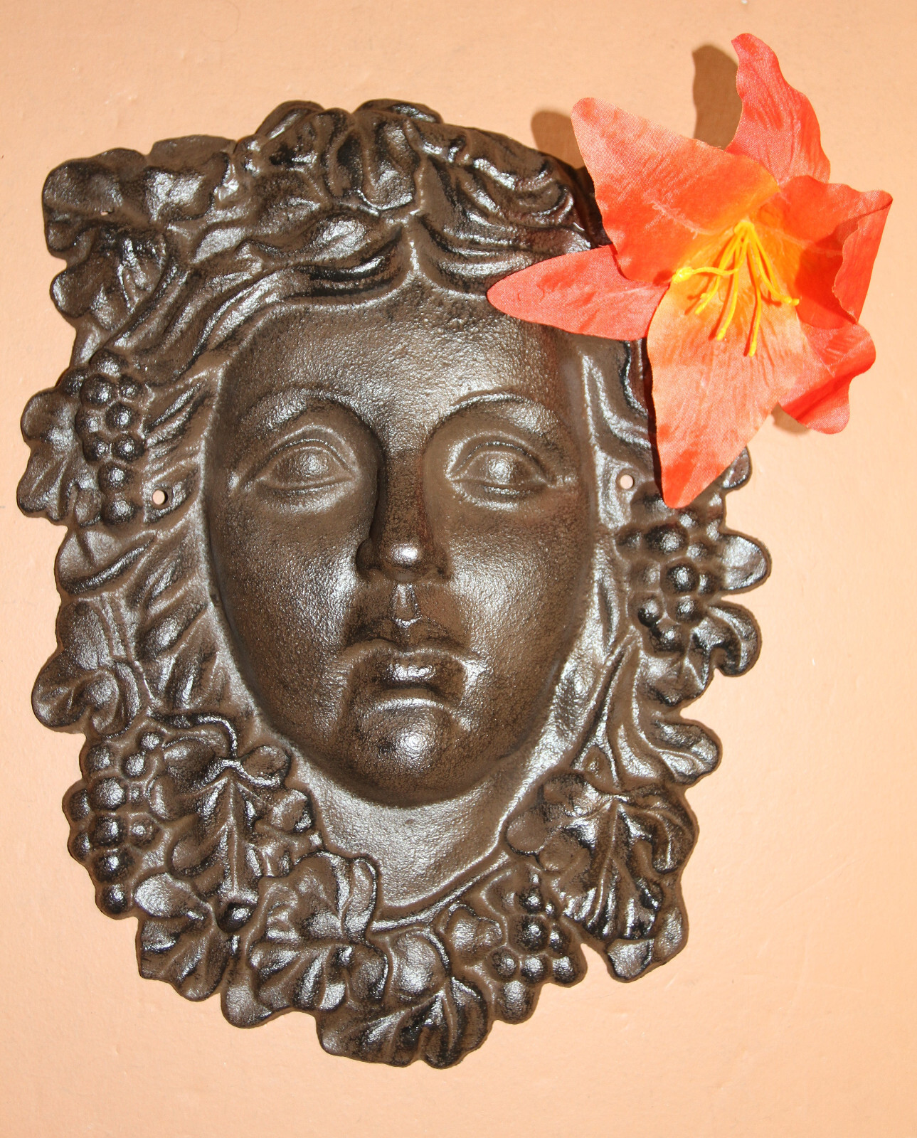 Victorian Face,heavy Wall Hanging, Garden Decor, Gargoyle,patio,deck F-13B