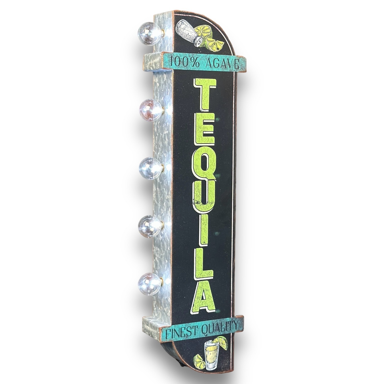 Tequila LED Sign 25″ Double Sided Marquee Vintage Retro Off The Wall Design
