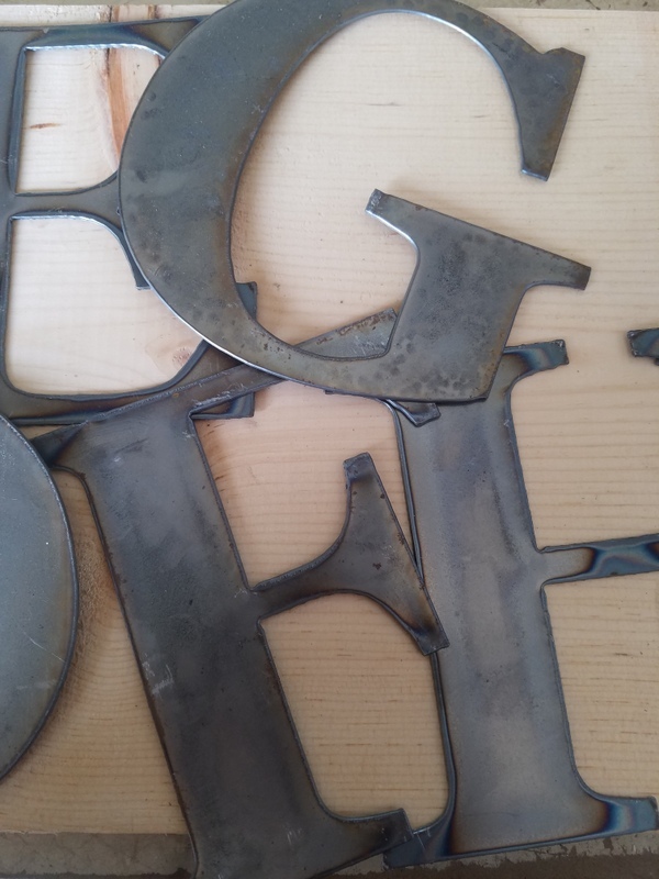 12” Tall Metal Letters A-Z and Numbers 0-9 FREE SHIPPING
