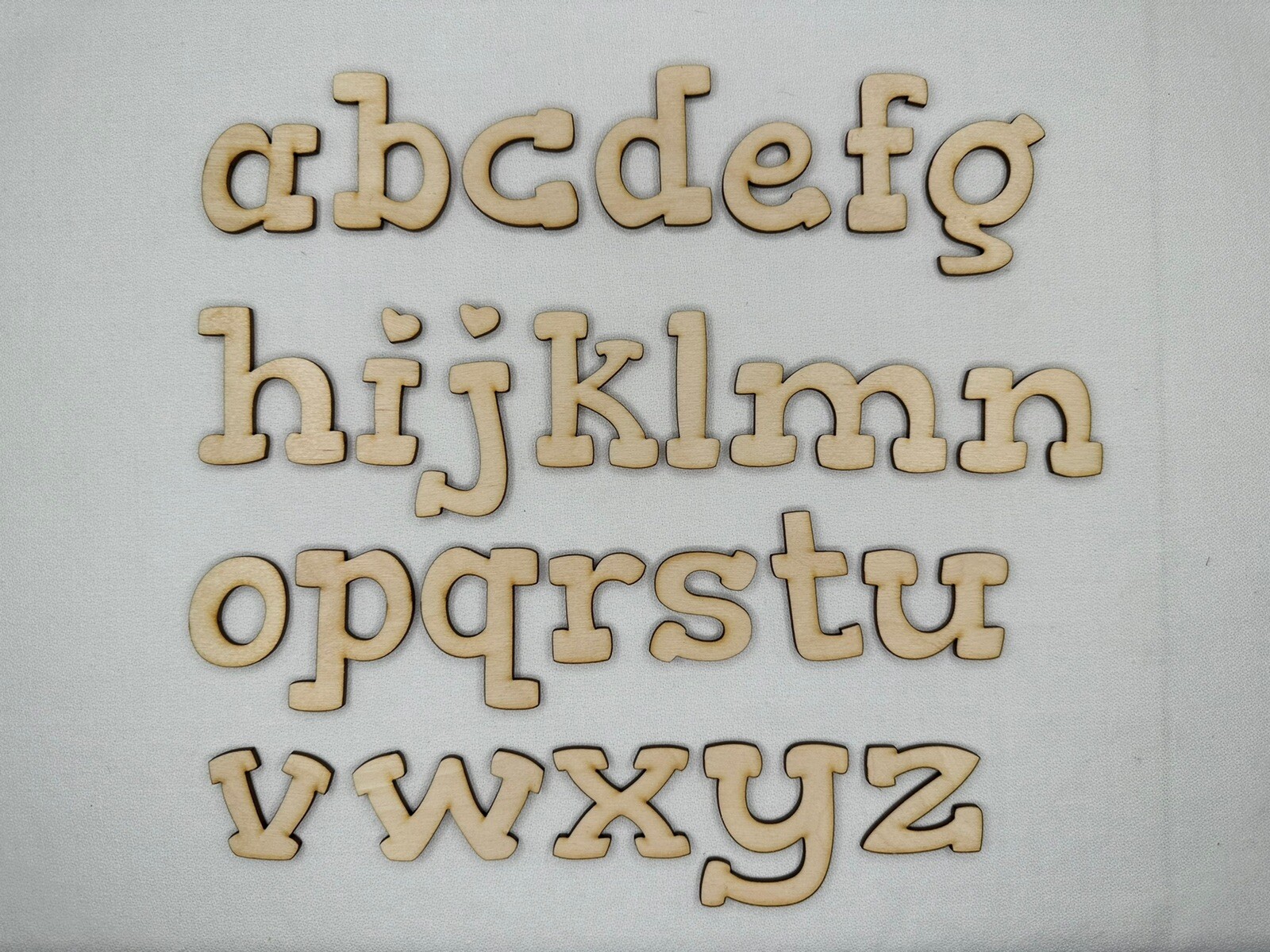 Laser Cut Unfinished Wood Letters or Numbers Gorditas Font Craft Cutout