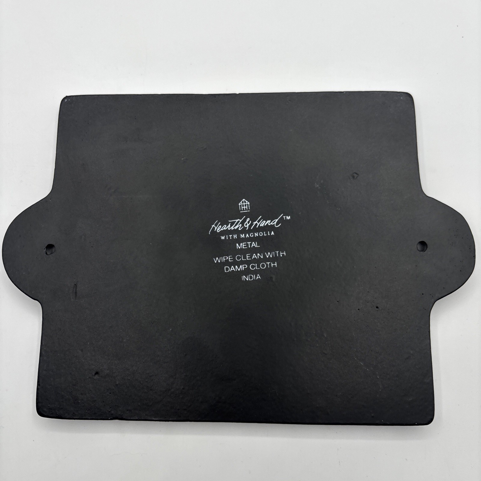 Hearth & Hand Magnolia Wash Your Hands Wall Sign Plaque Black White