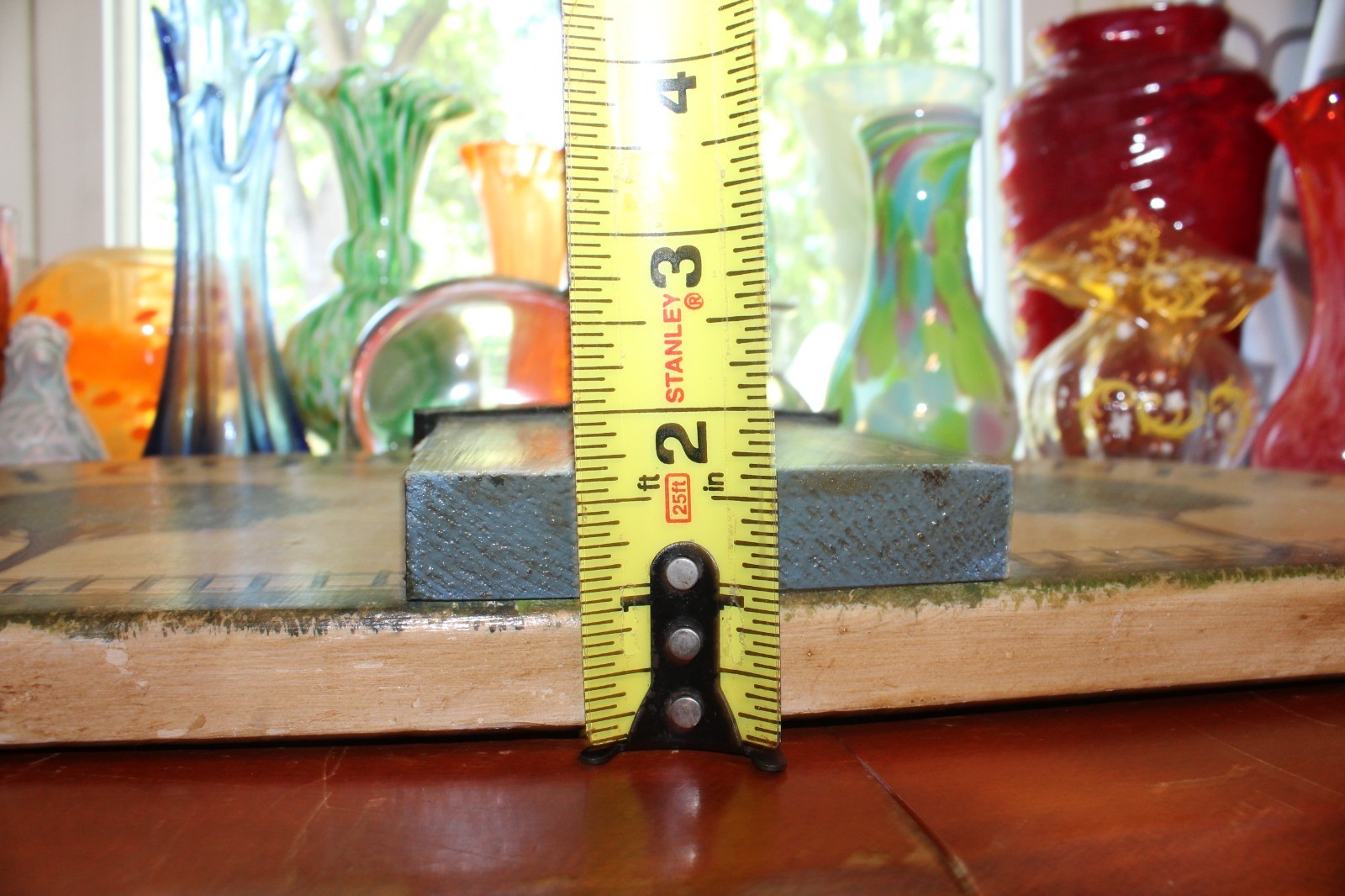 Vintage WELCOME FRIENDS Handcrafted Wood Arched Hand Painted House Sign Plaque