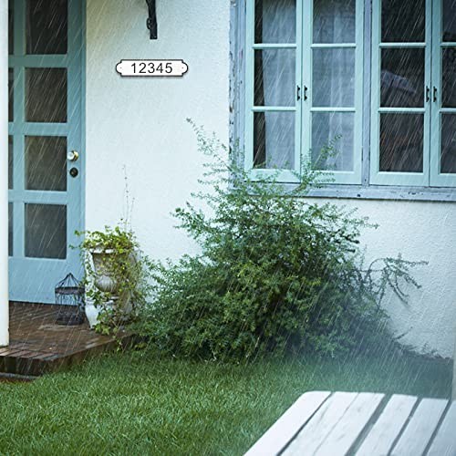 Customized Address Plaque 13.5×3 Inch Reflective Aluminum Composite House