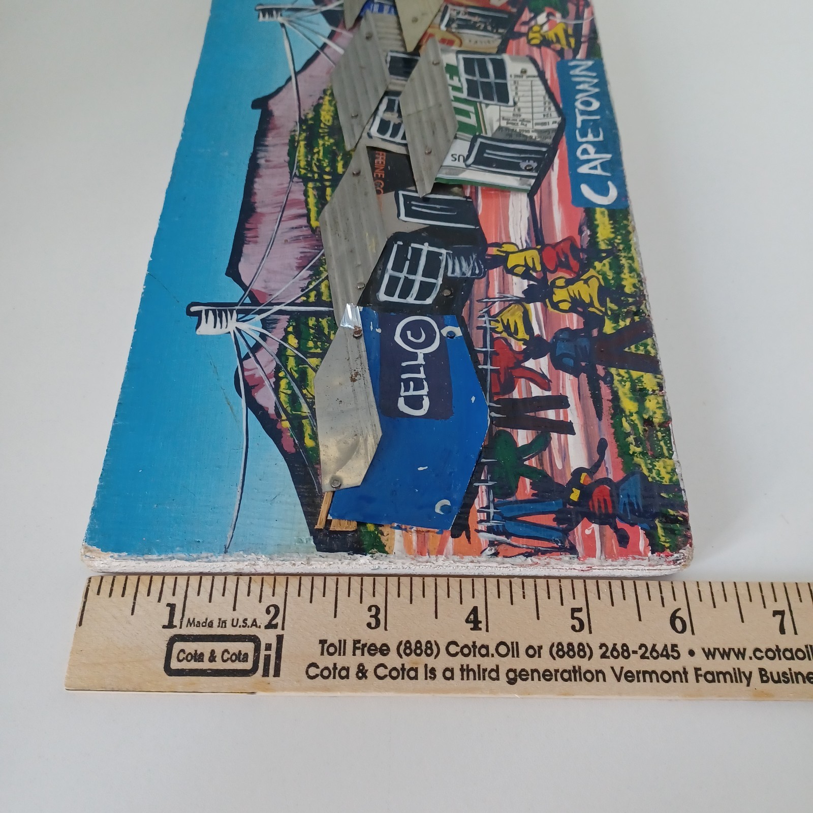 Handmade Township Art CapeTown South Africa Wooden Wall Plaque 3D