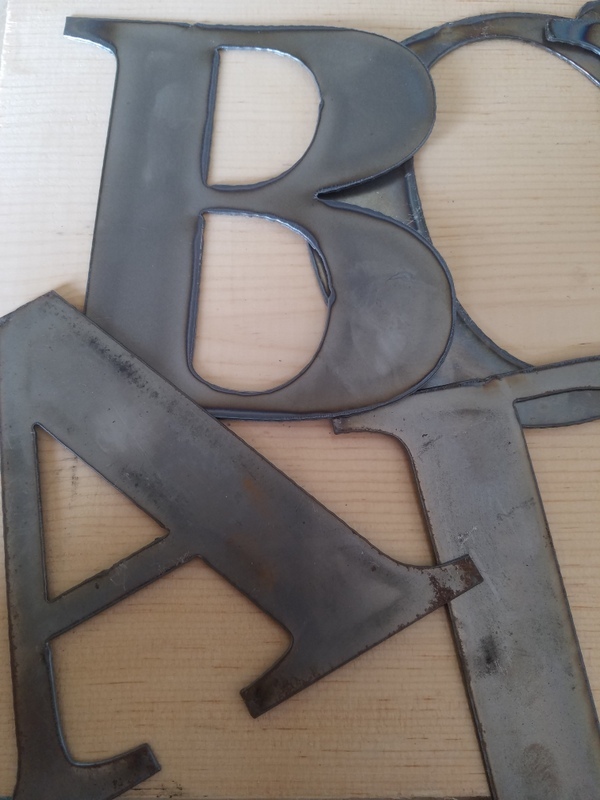 12” Tall Metal Letters A-Z and Numbers 0-9 FREE SHIPPING