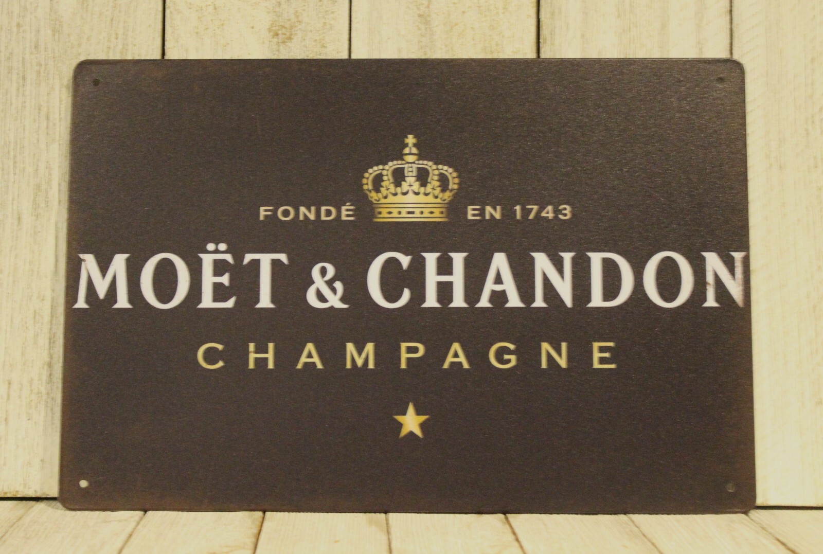Moet & Chandon Champagne Tin Sign Metal Poster Wine Bar Pub Liquor Store
