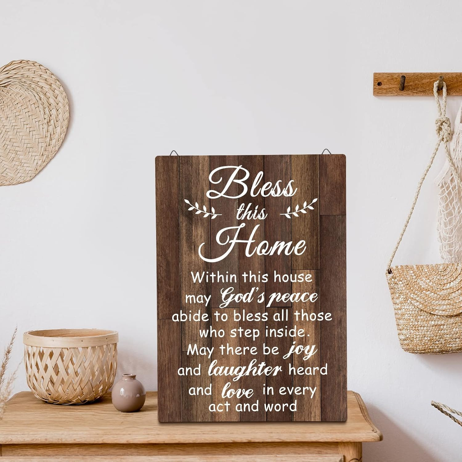House Warming Gifts New Home Bless This Home Wall Decor House Blessing Plaque Fa