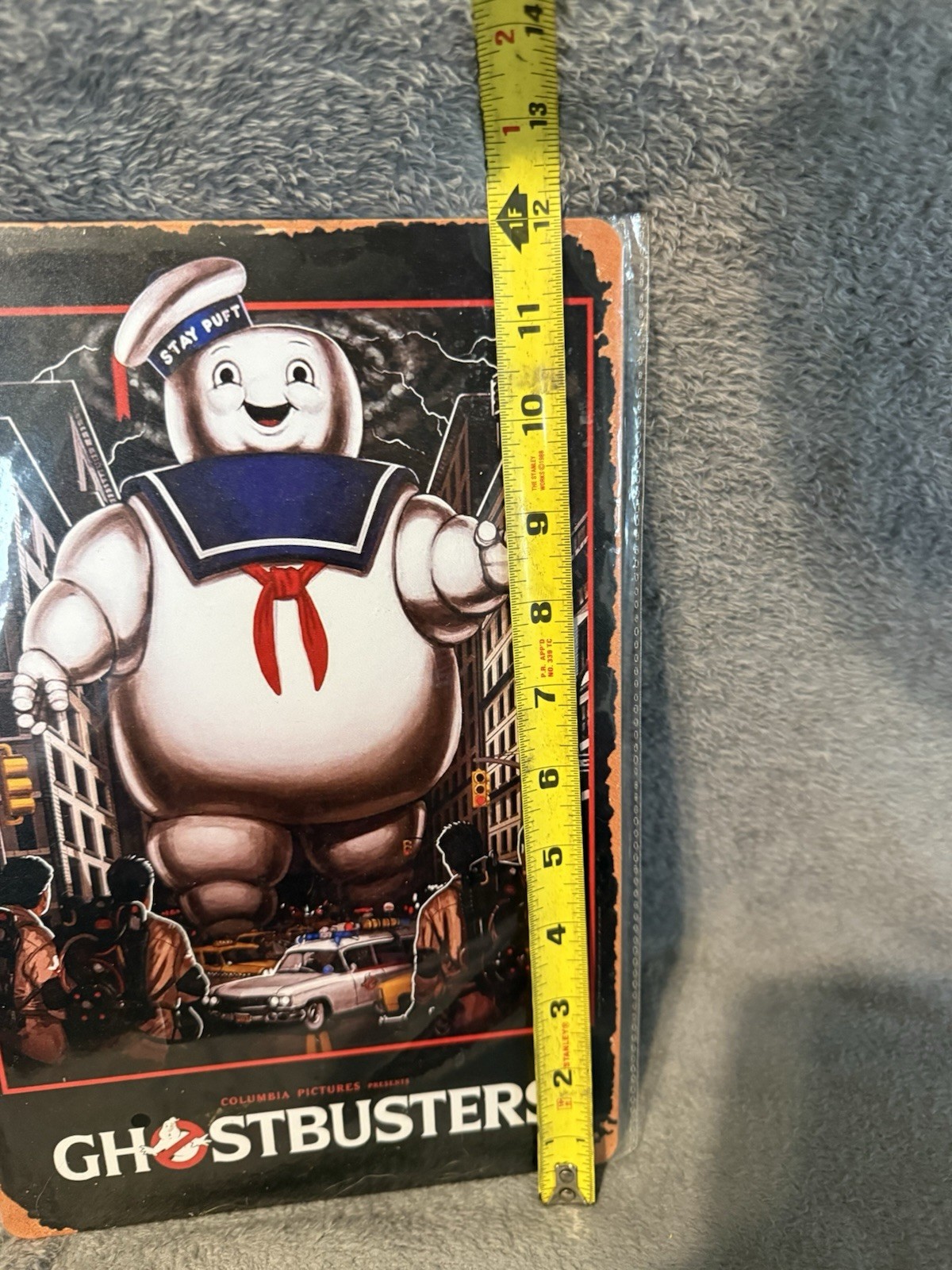 Ghostbusters Stay Puft Poster Metal Tin Sign Wall Hanging 8”x12”