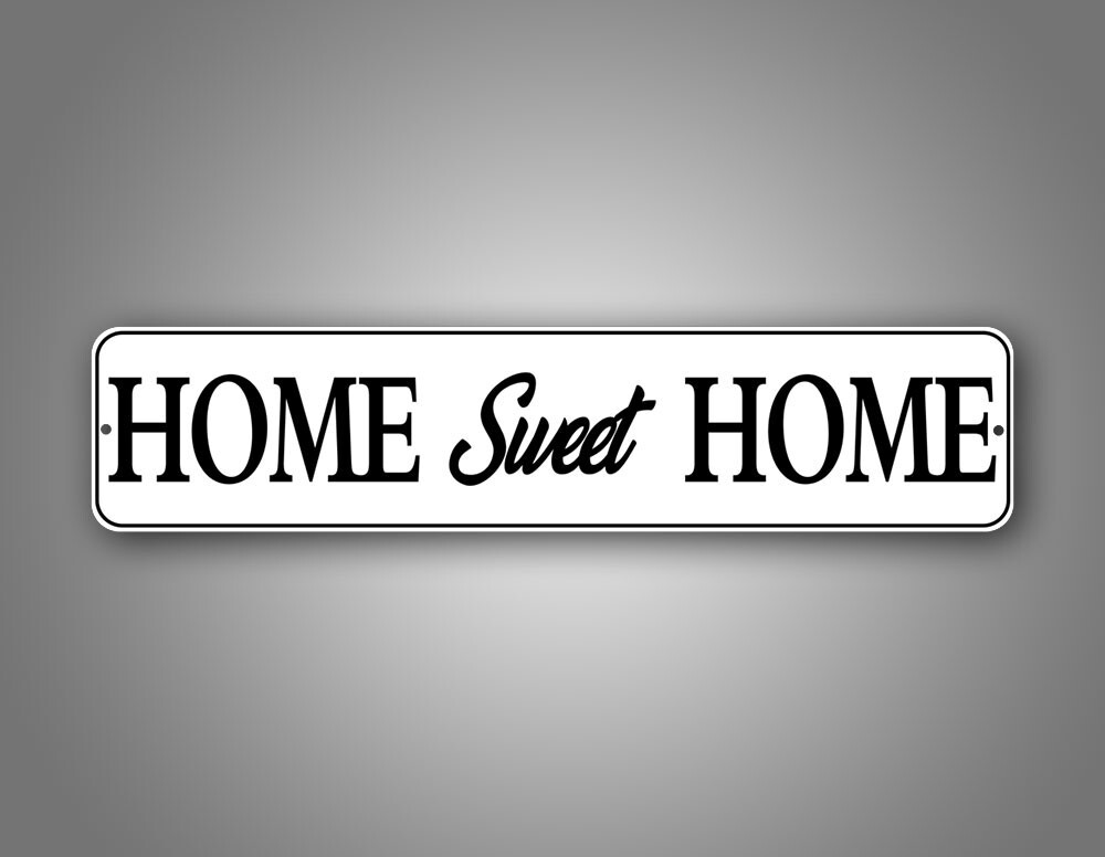 Home Sweet Home Wooden Background Street Sign “4×18” Novelty Road Sign
