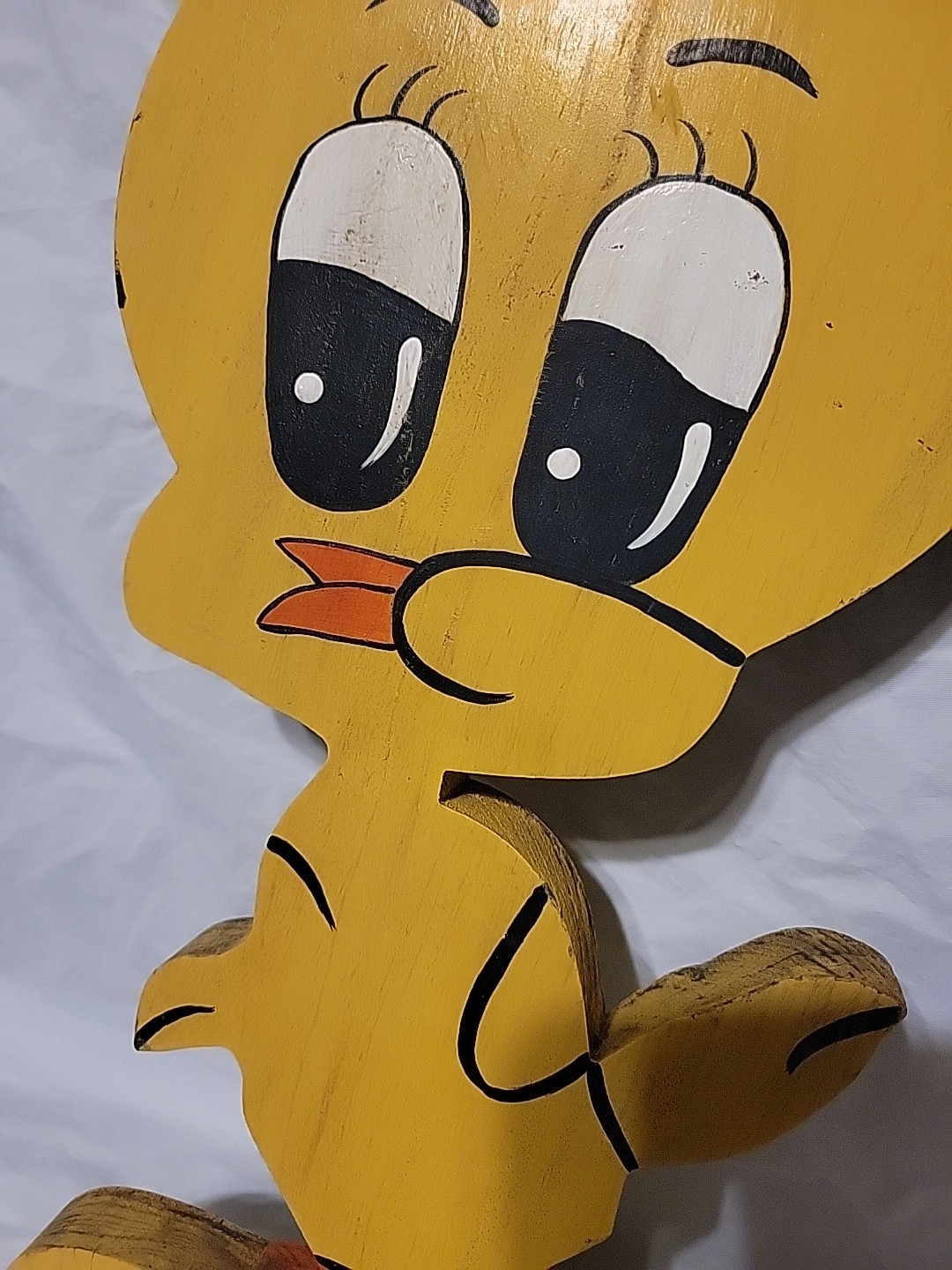Vintage Wooden Tweety Bird Wall Art/Decor Outdoor Yard Handmade Preowned