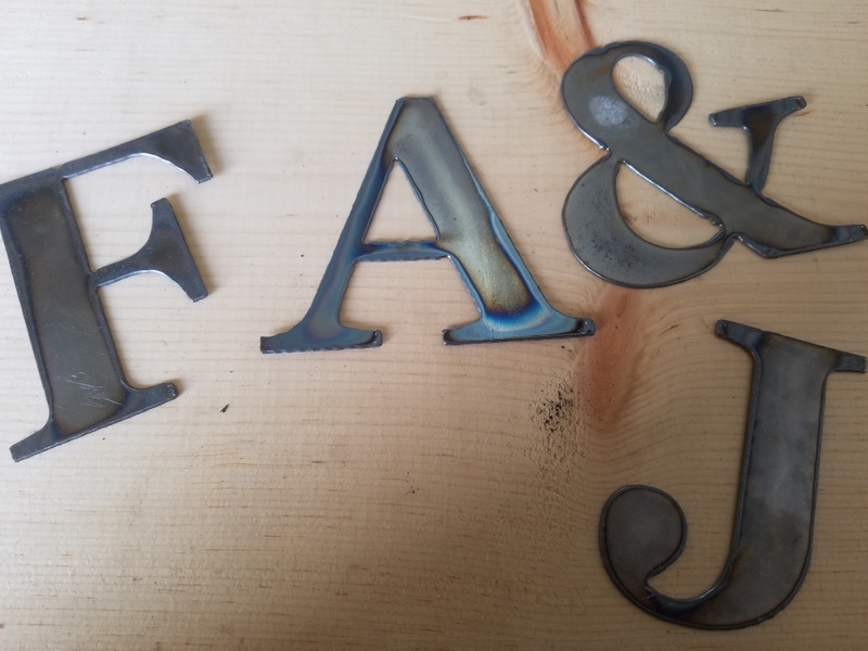 12” Tall Metal Letters A-Z and Numbers 0-9 FREE SHIPPING