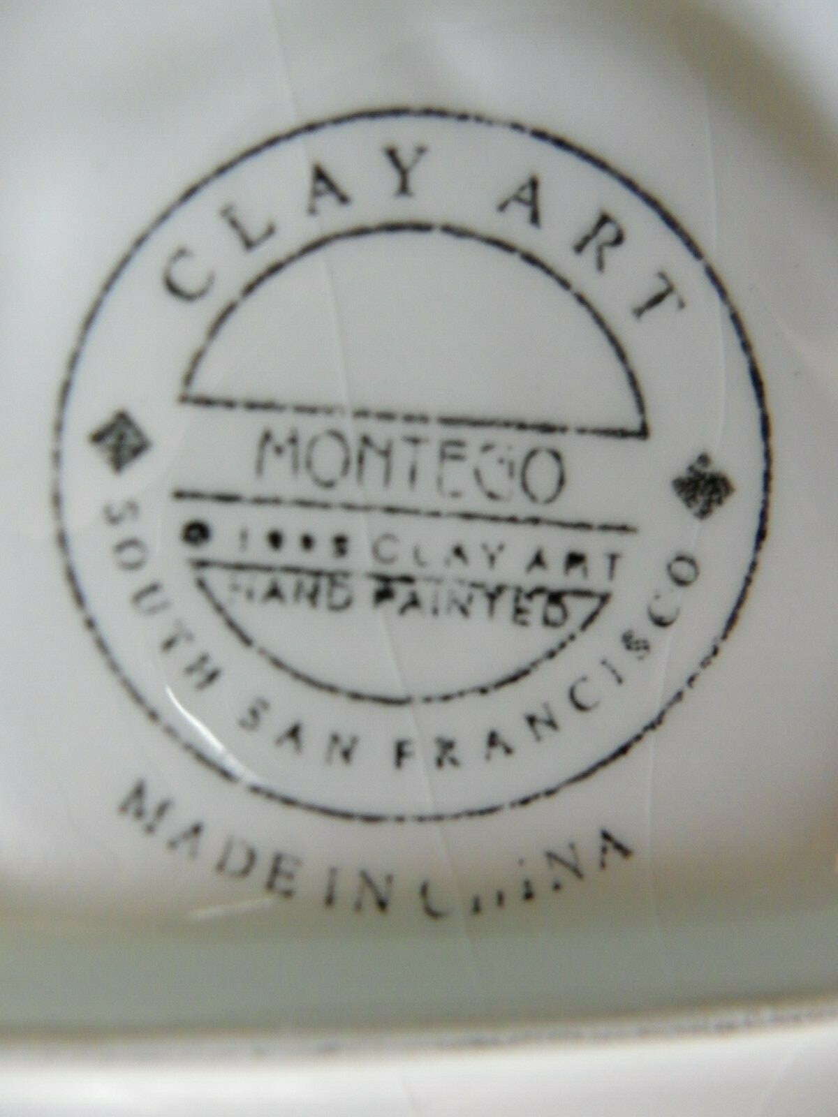 Clay Art “Montego” Glossy Ceramic Wall Hanging Plaque Bright Colors