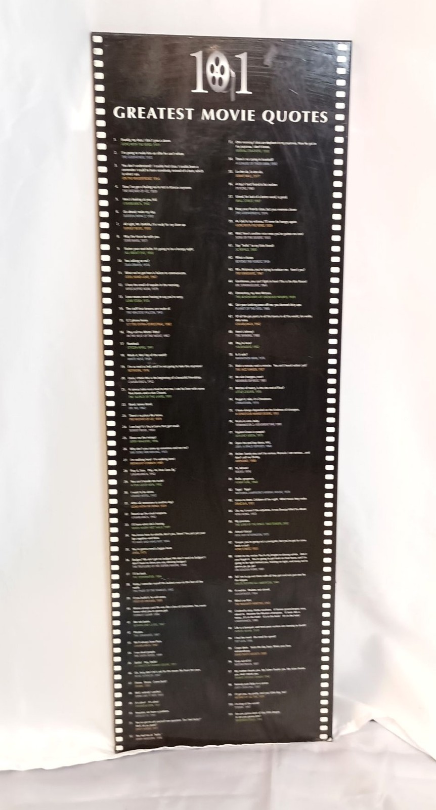 Movie Quotes Wall Plaque Hollywood Film Decor AFI Top 100 Quotes Sign