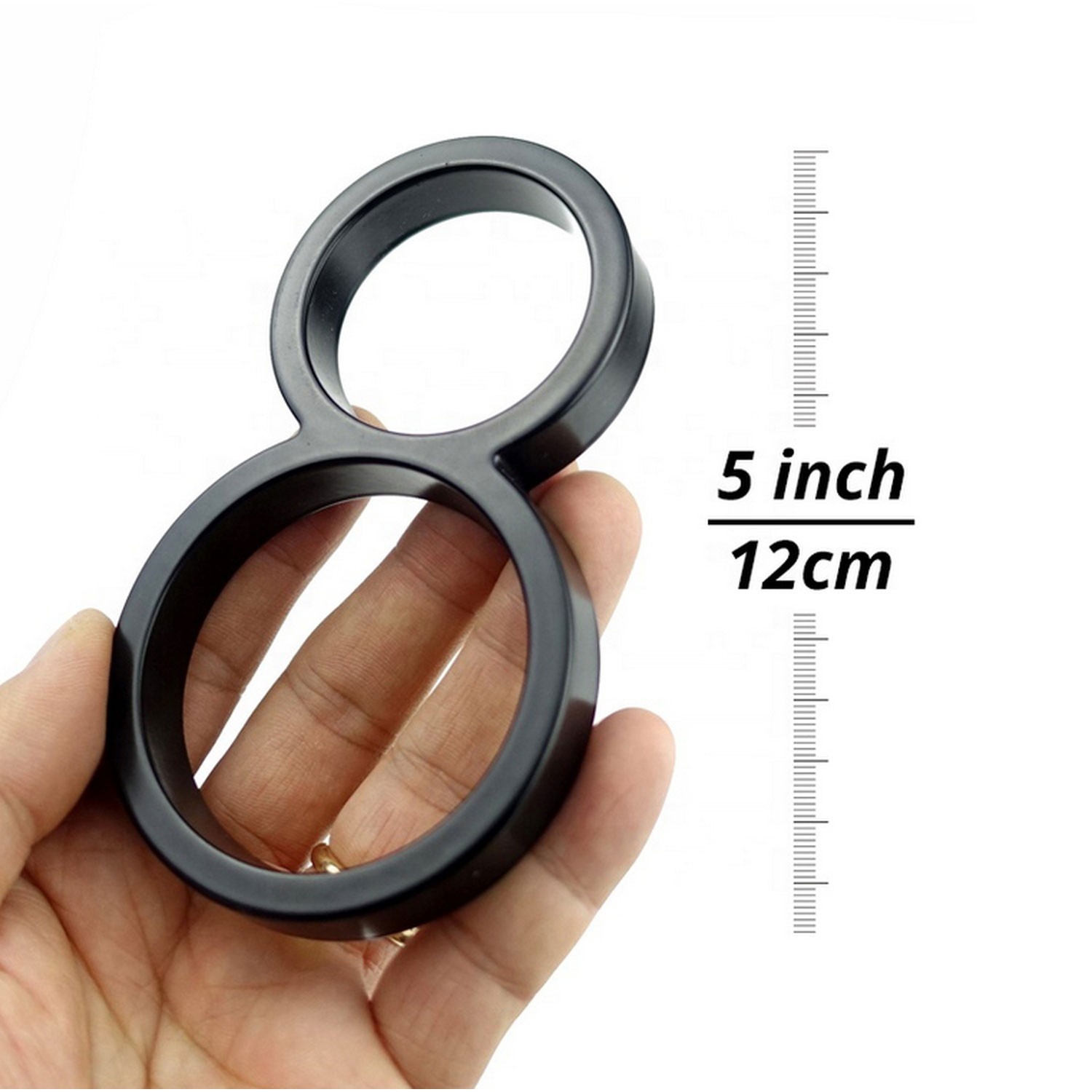 5 Inch Black Metal Numbers For House Address Outside Modern Floating Screw On