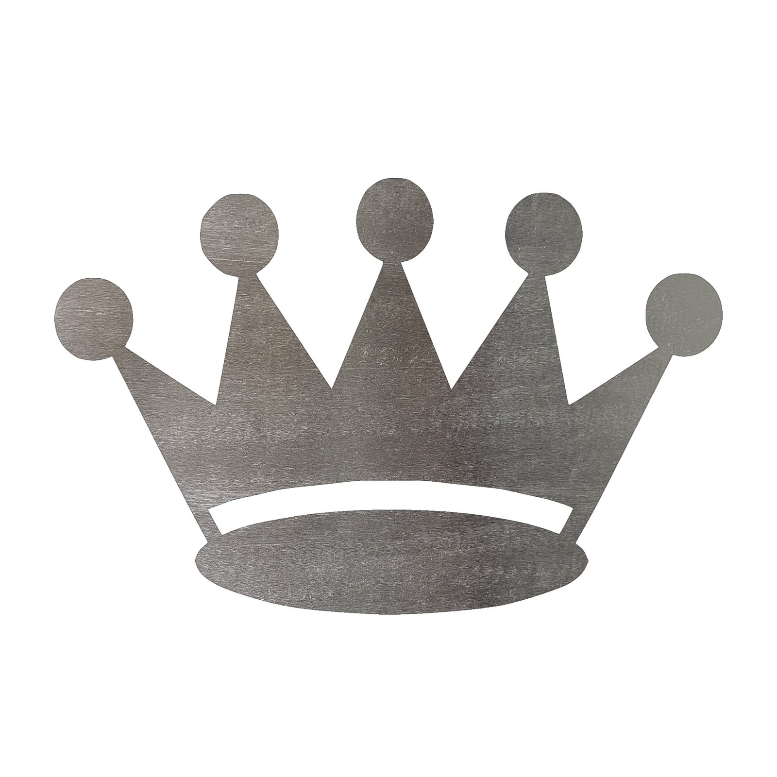 Crown 2 Steel Cutout Shape, Raw Metal Wall Art and Craft Supply