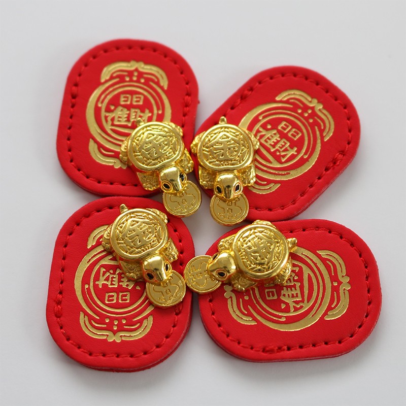 Fengshui Lucky Turtle Wallet Charm Money-biting TurtleOrnaments Decor Longevity