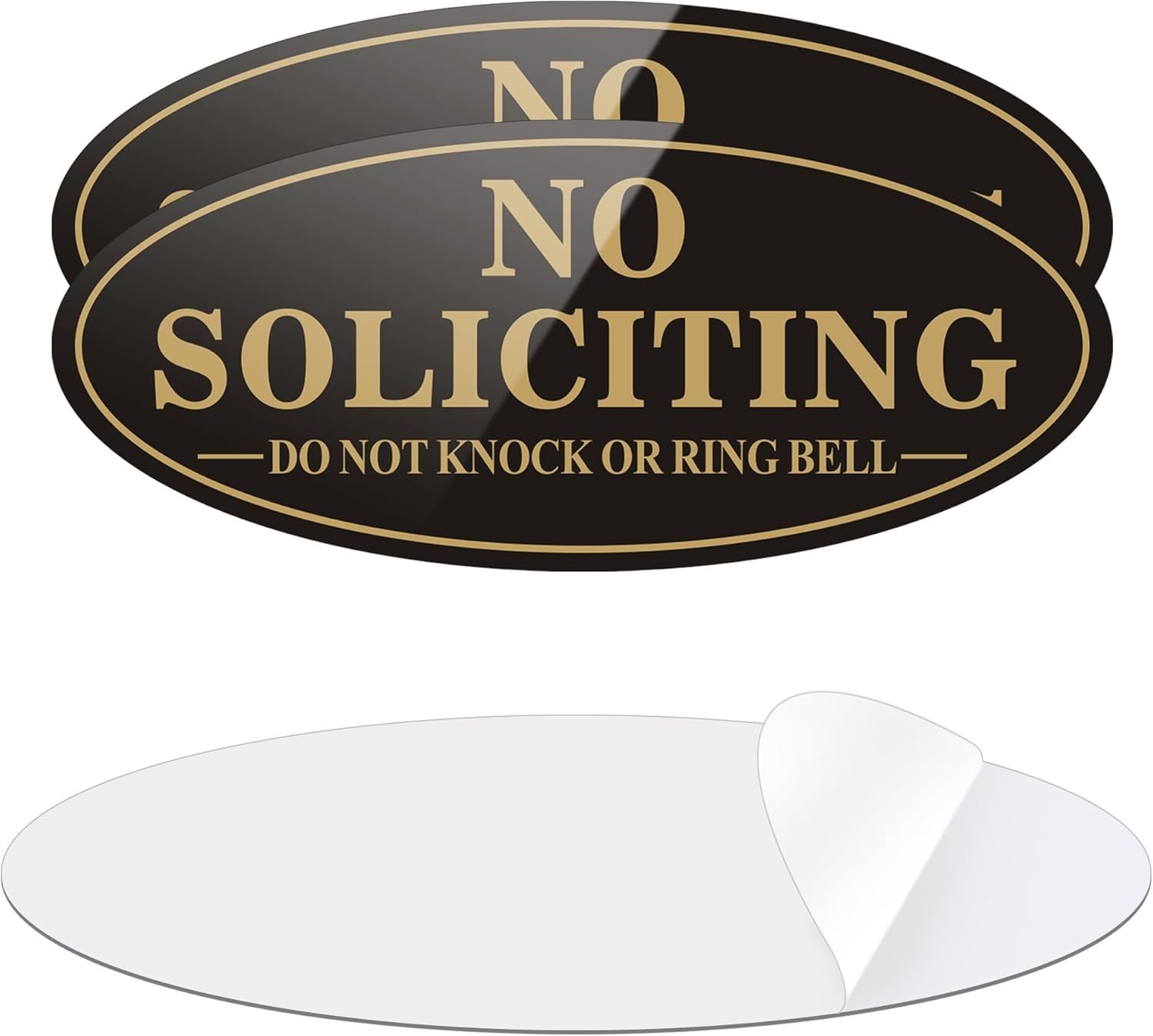 Self Adhesive No Soliciting Sign, Front Door