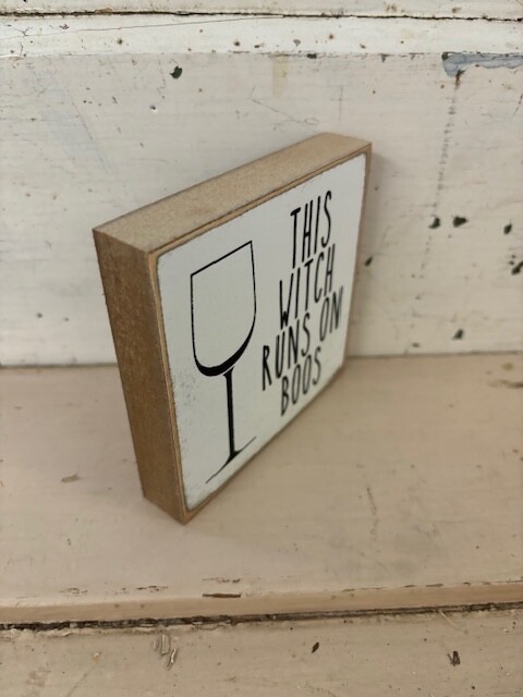 Set of 3 | 4×4 in Block Sign | Fall/Halloween Theme