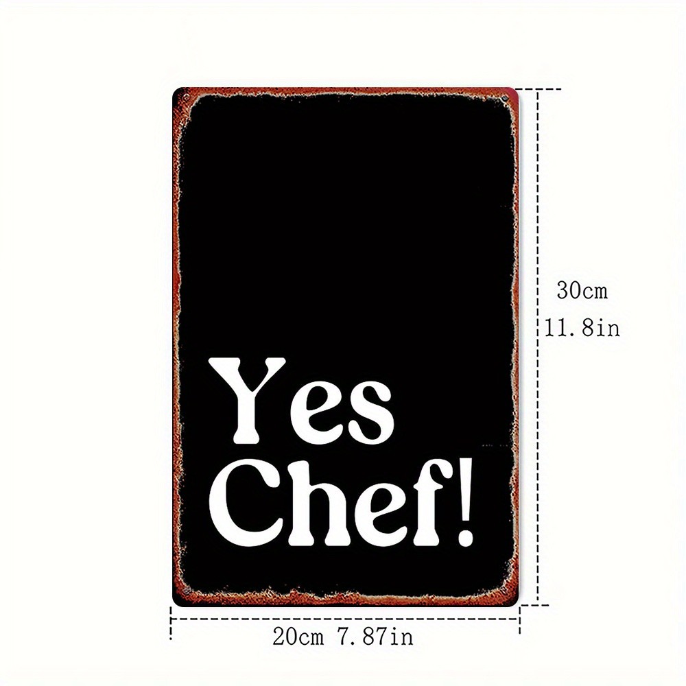 Vintage Metal Wall Decor – Black White Kitchen Art 20.32X30.48cm