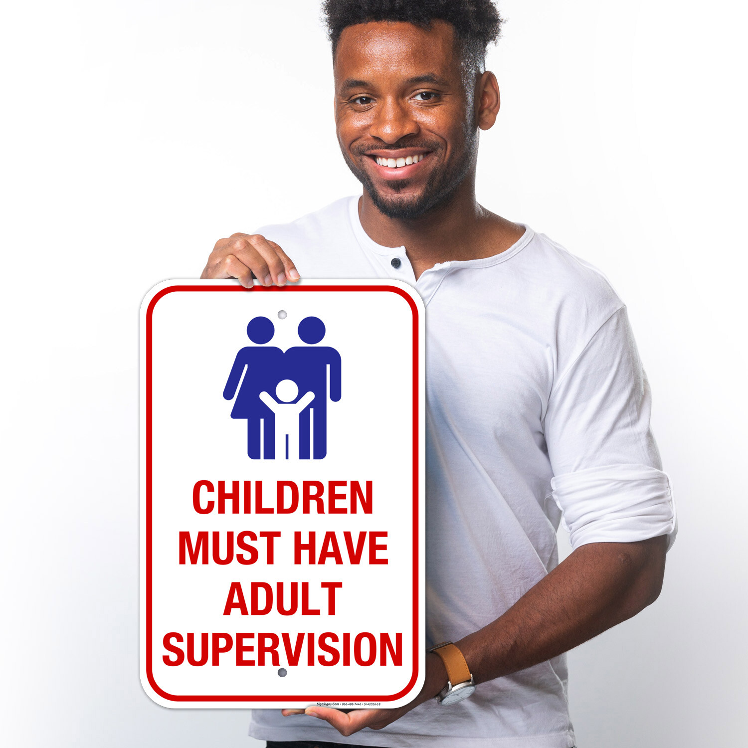 Pool Sign, Children Must Have Adult Supervision Sign,