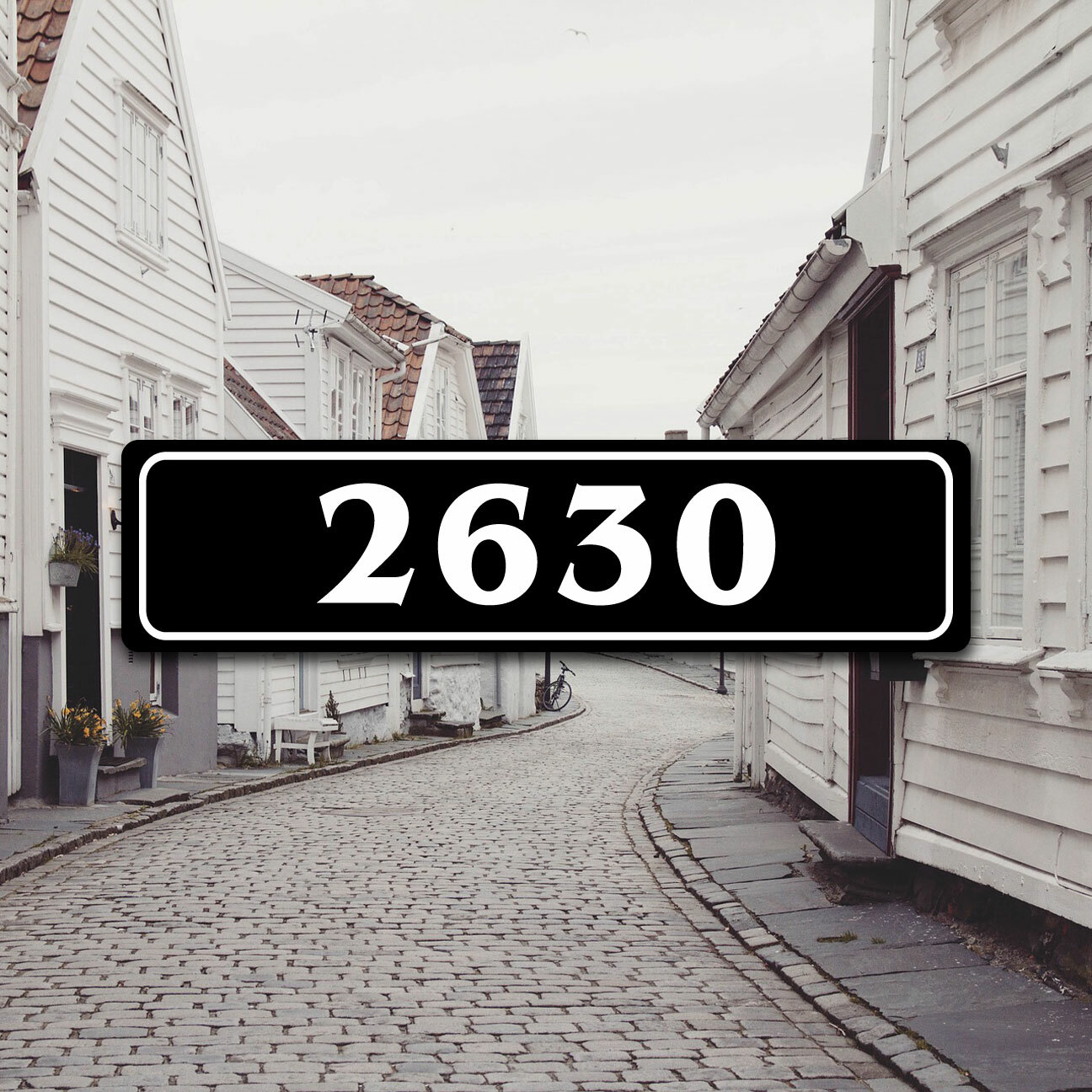 Custom Street Address Number Aluminum Sign / Plaque