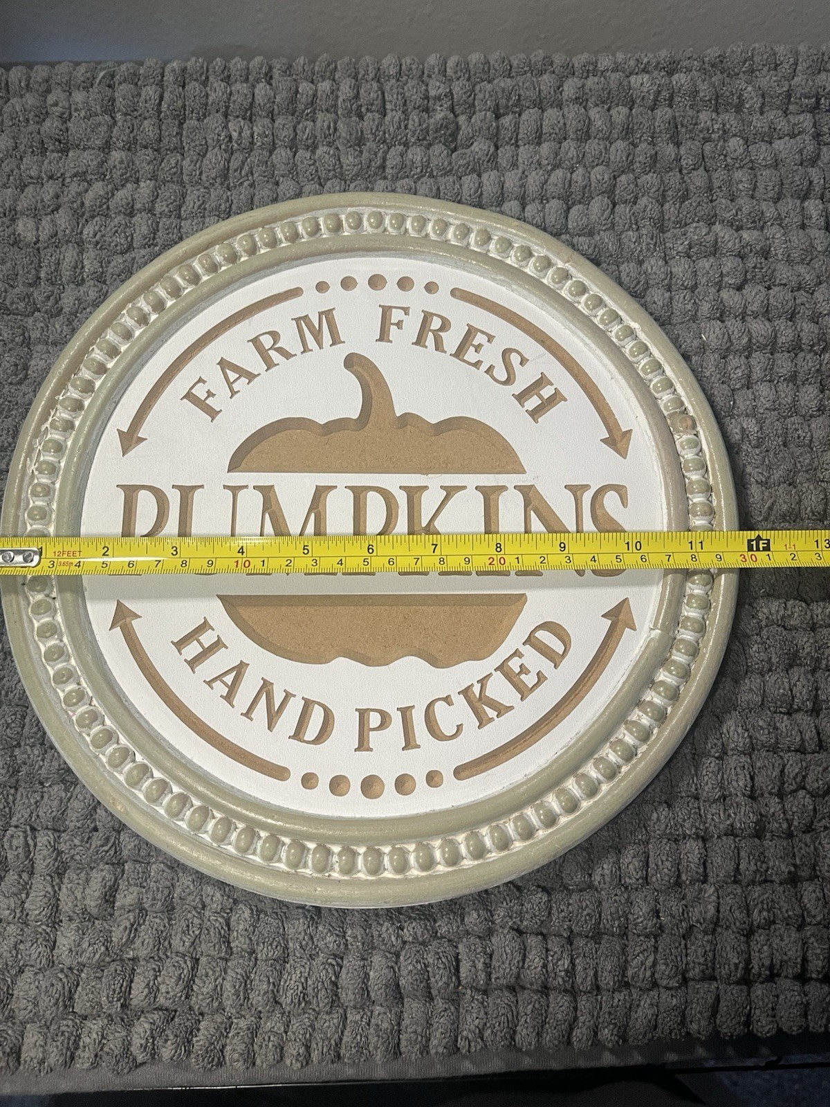 Wooden Fall Pumpkin Sign Decor