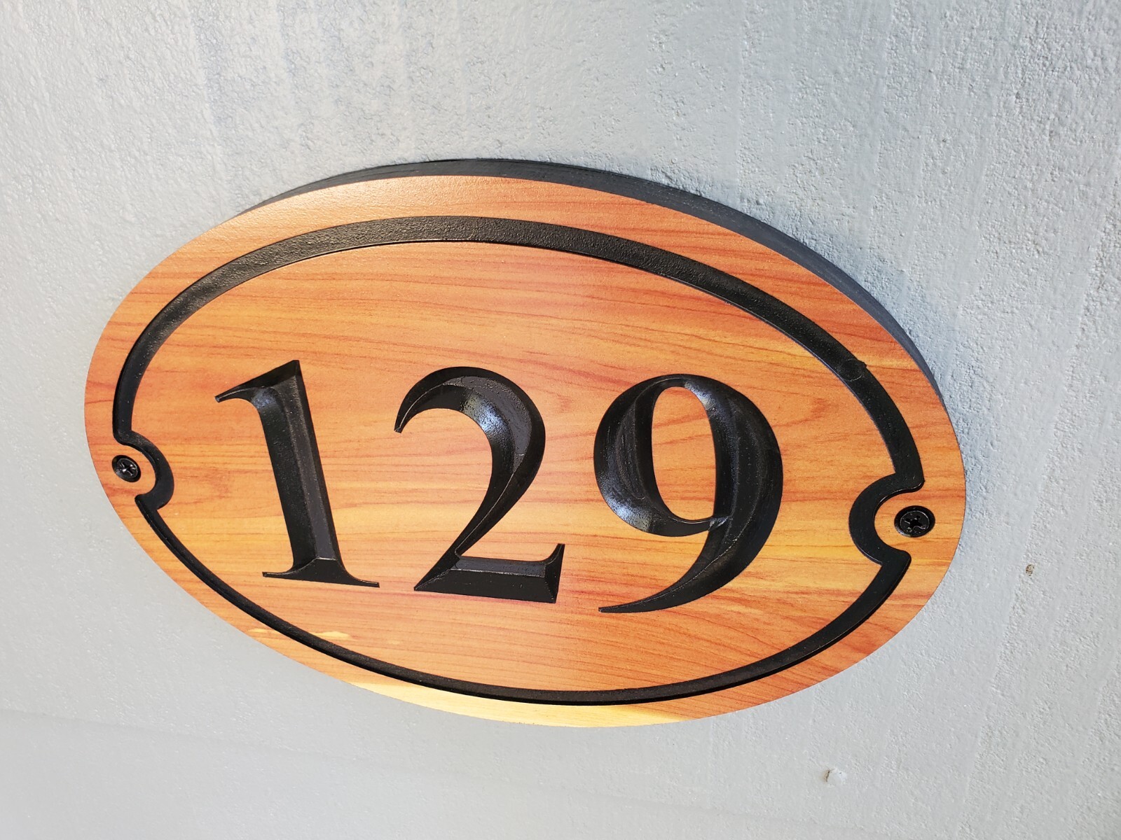 Custom House Sign Street Address Number Plaque Outdoor Wood Personalized Home