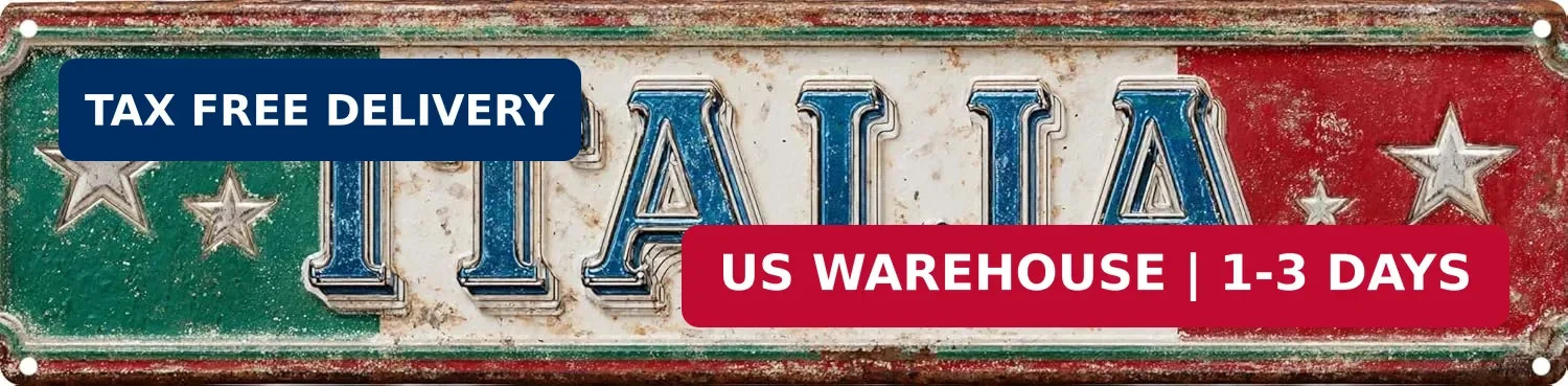 Vintage Tin Sign Retro Metal Italia Signs For Home Decor Stylish Wall Art Plaque