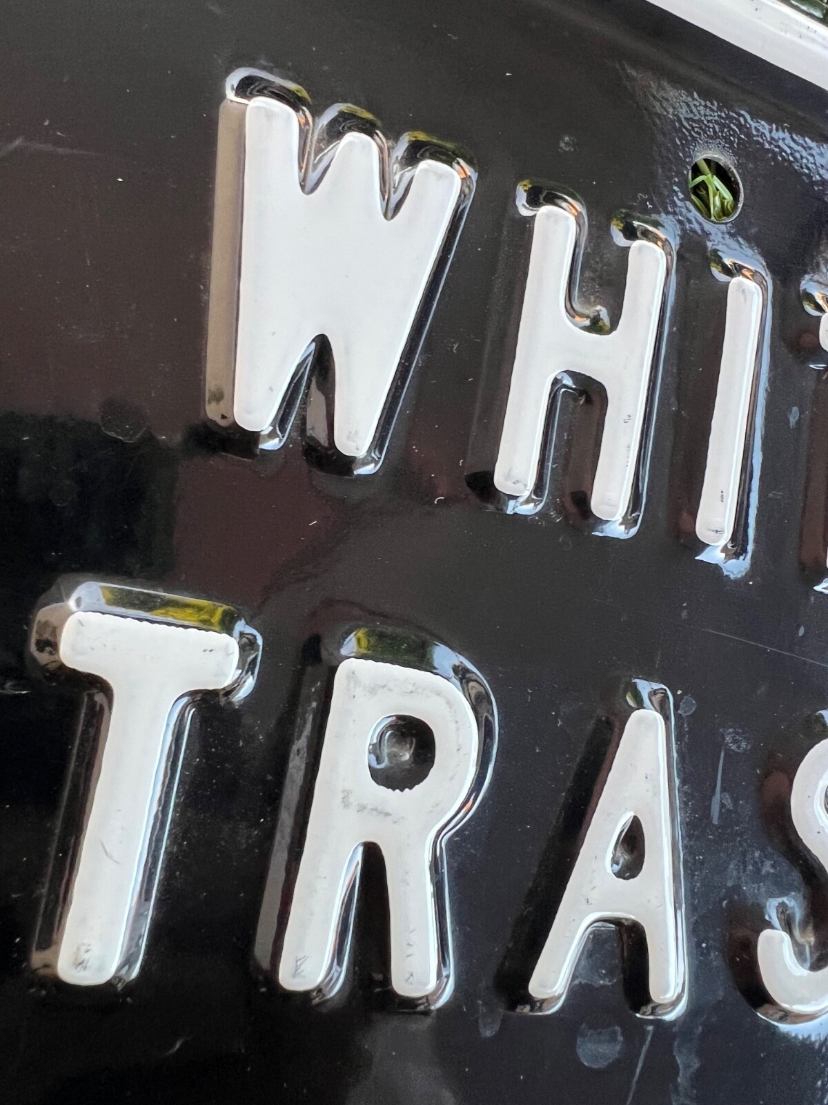 White Trash with Money Parking Only Metal Sign Funny Humor Man Cave