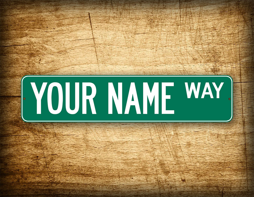 Custom 4″x18″ Green Street Sign Personalized Novelty Any Text Address Road Sign