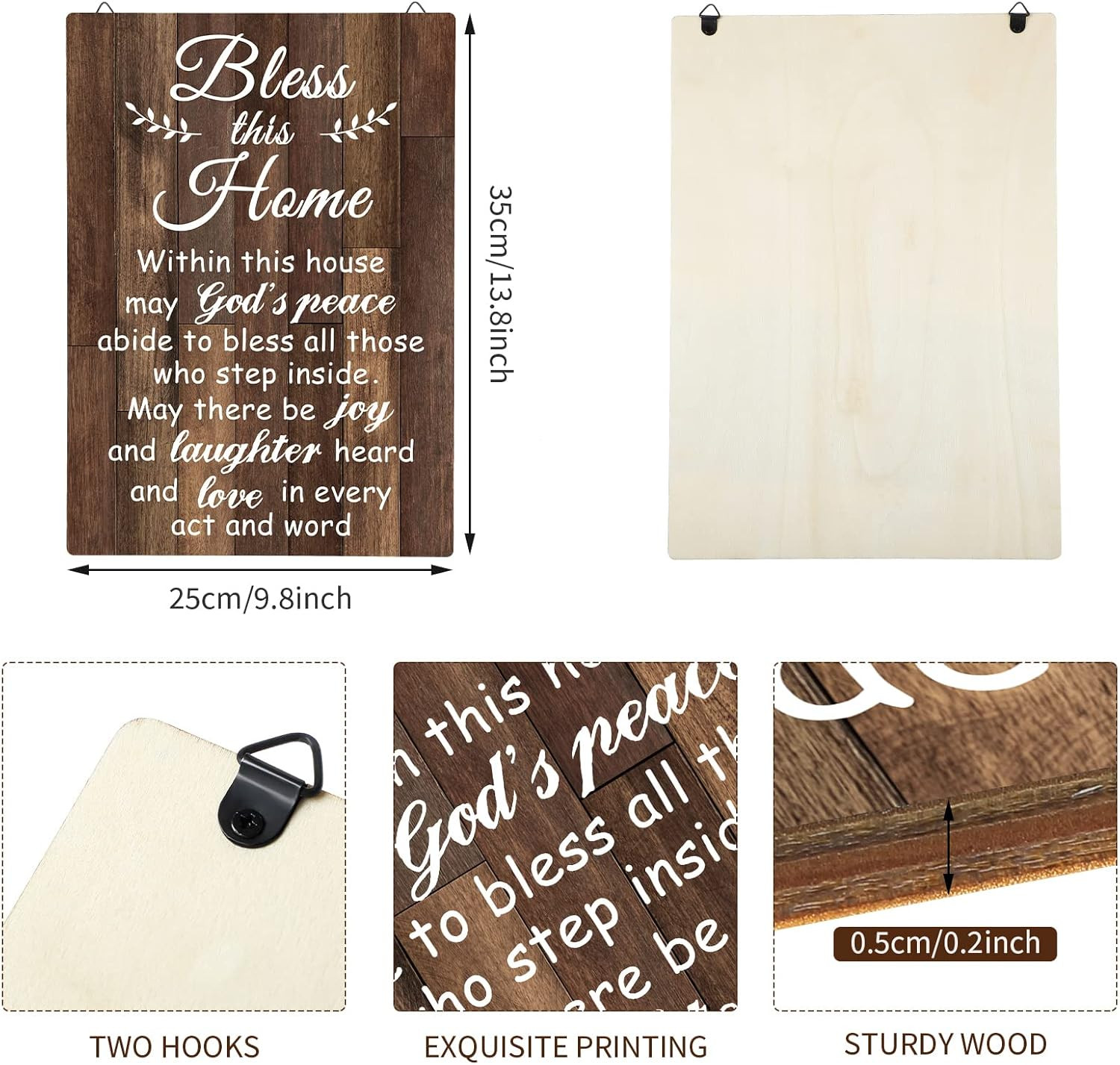 House Warming Gifts New Home Bless This Home Wall Decor House Blessing Plaque Fa