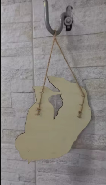 Vintage 2D Bird Wooden Signage 8in Farmhouse Wall Decoration Garden Flowe