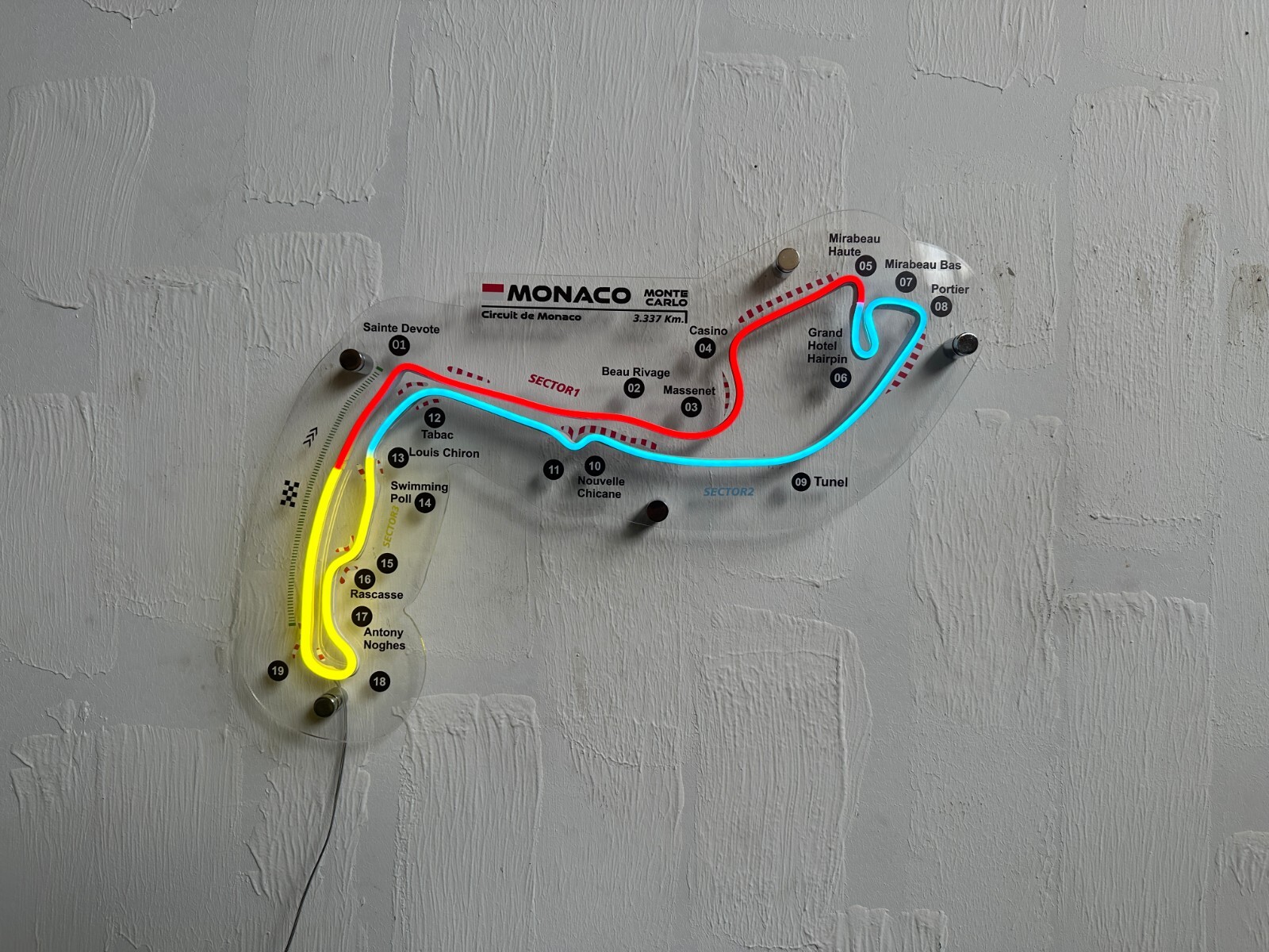 Circuit Monaco Neon Race Track | Neon Race Track | F1 Formula
