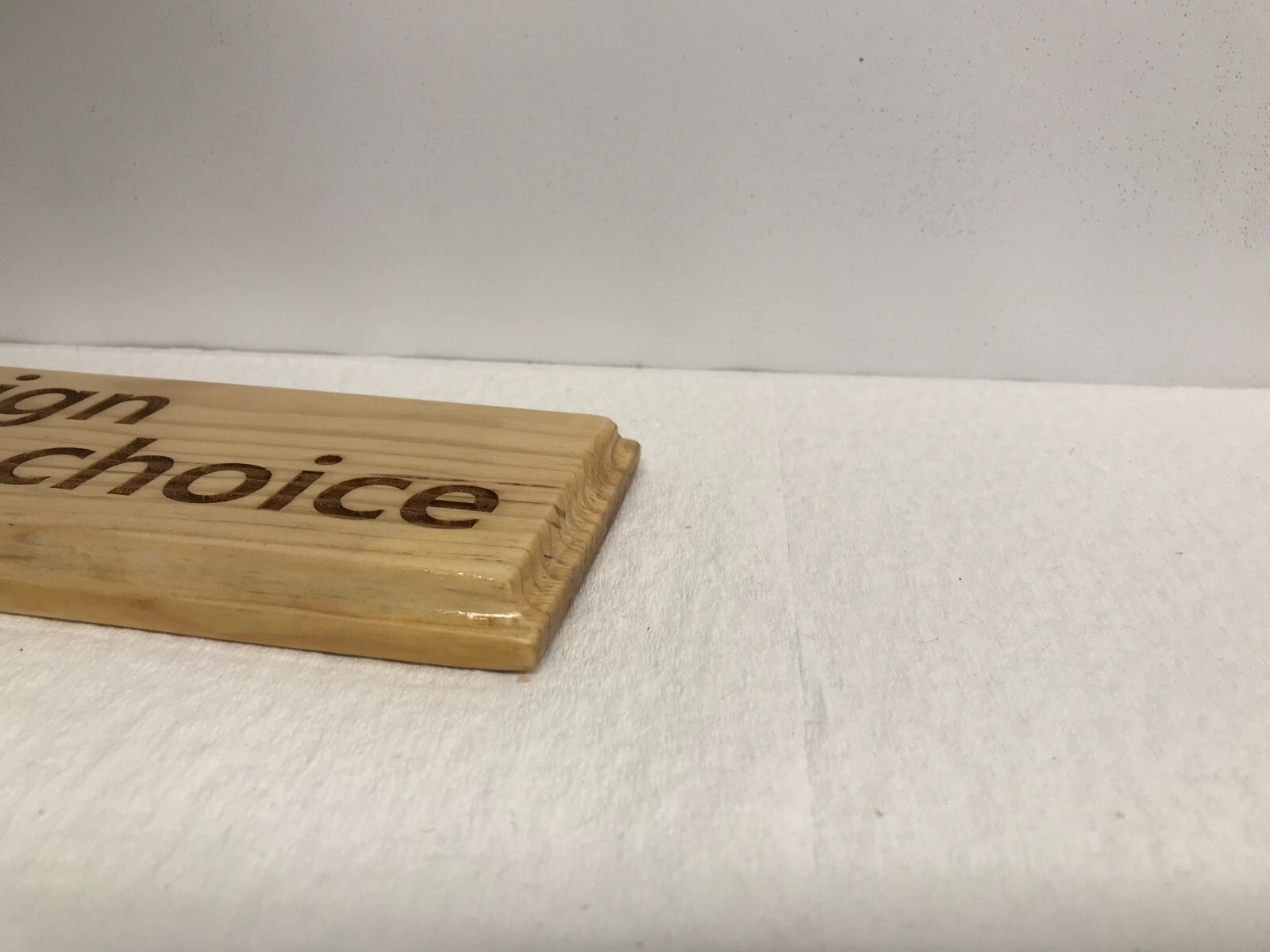 11″ x 16″ custom made Pine wood sign using ” TEXT OF YOUR CHOICE” Great Gift.