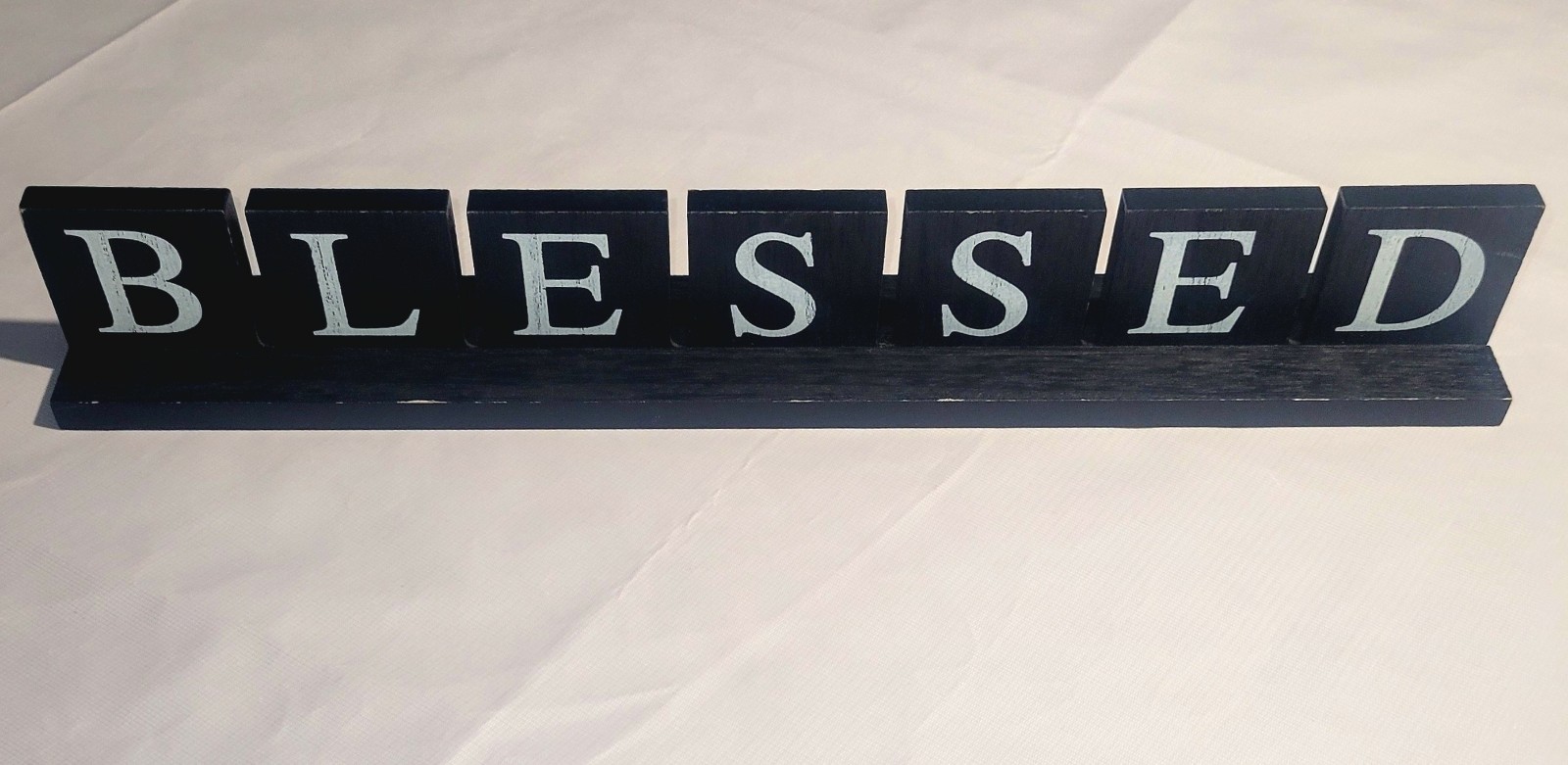 Standing Wooden Home Decor Blessed Sign 14″x2″