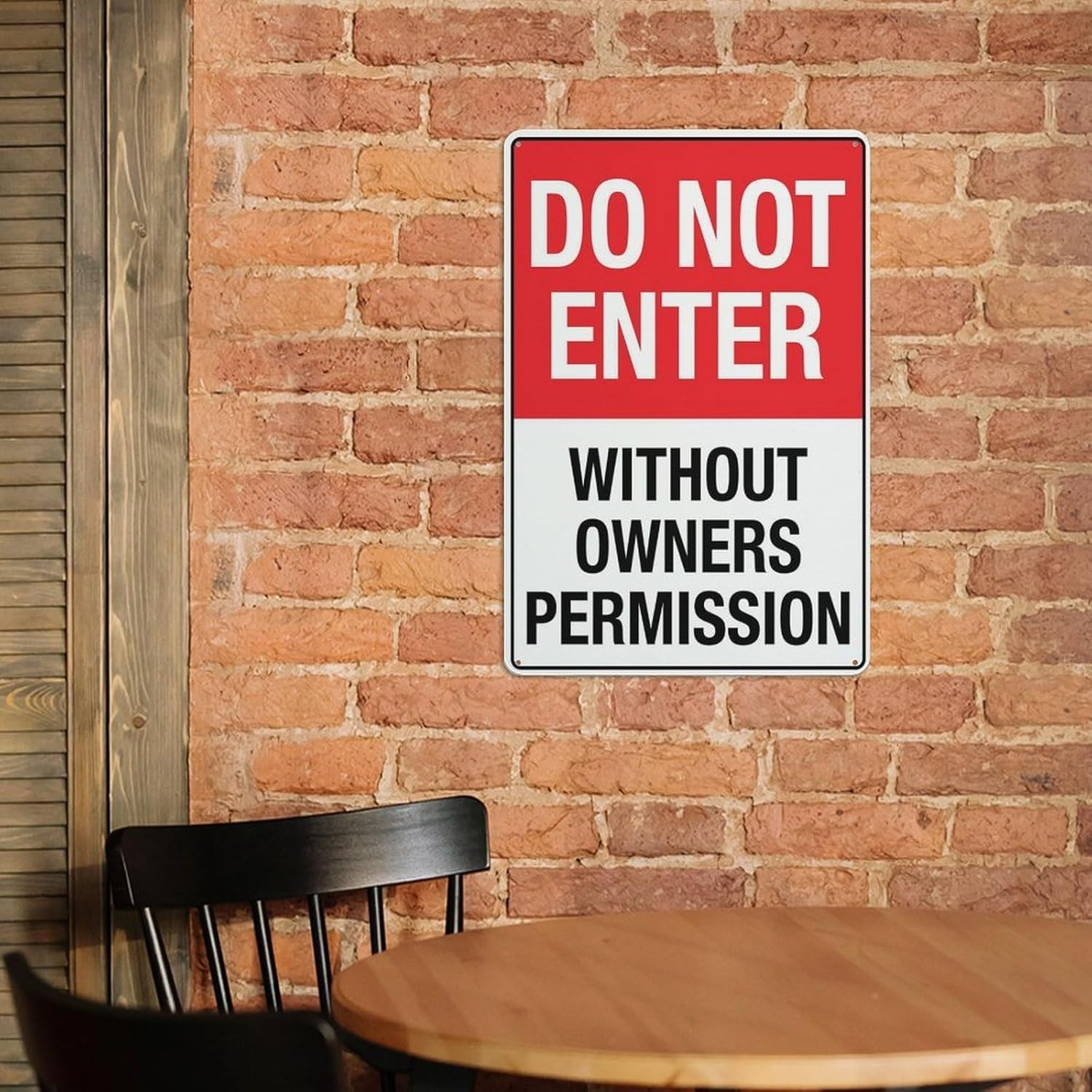 Do Not Enter Without Owners Permission Sign 12 X 8 Inches Reflective Aluminum…
