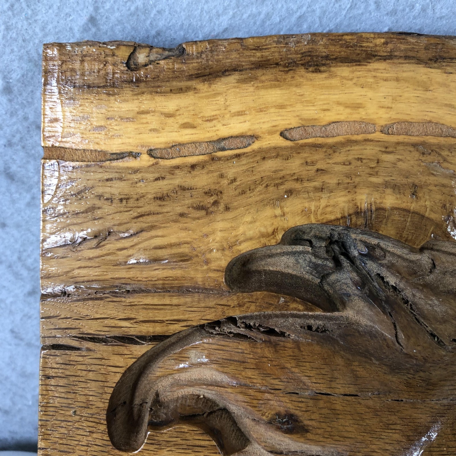 Handmade Wood Horse Plaque Western Wall Art Medium Carved Hanging Brown Decor