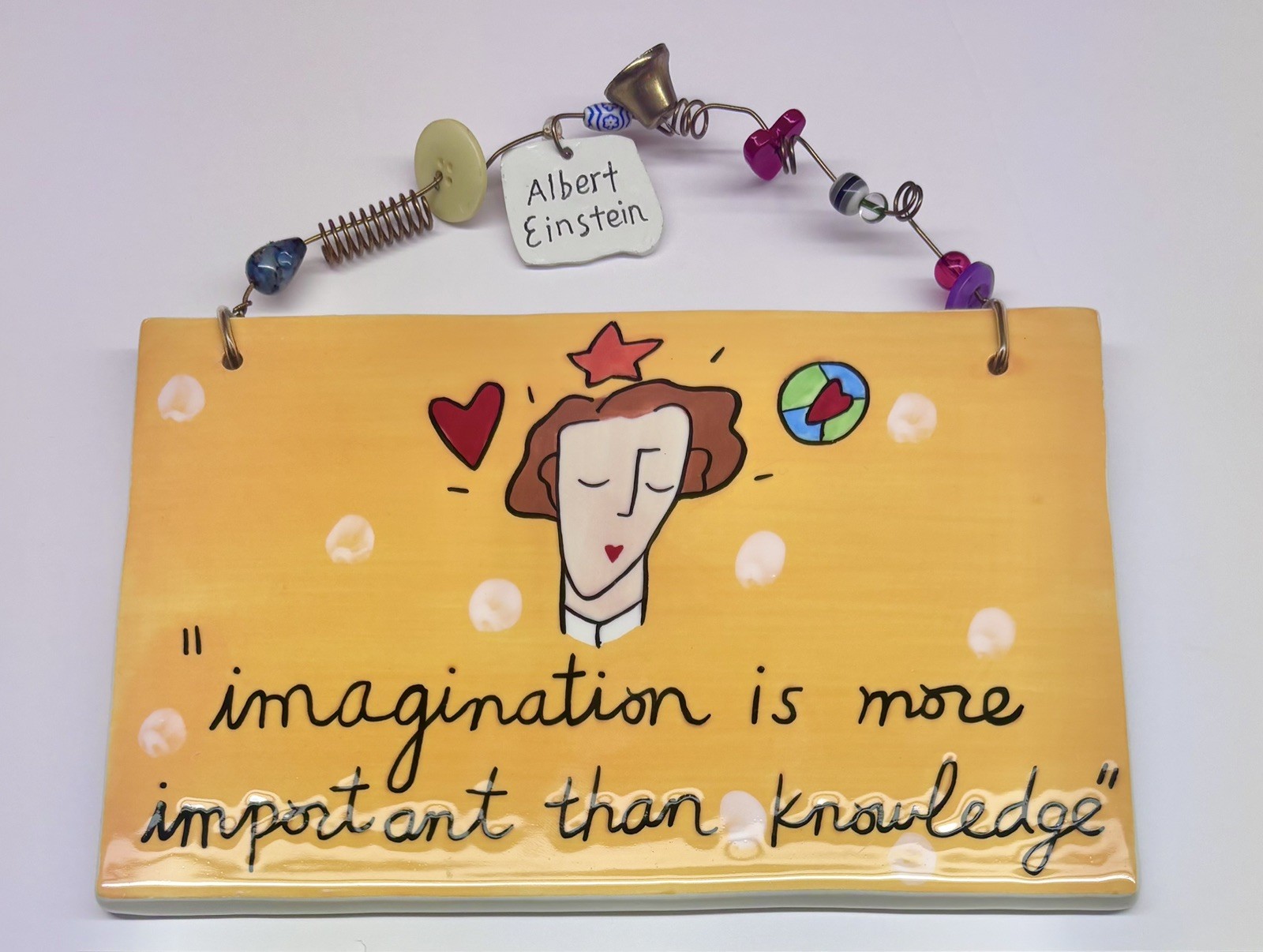 Sandra Magsamen For SILVESTRI Albert Einstein Quote “imagination is more …”