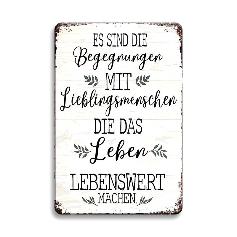 Vintage Metal Sign 12×8 Inches Quote Decor