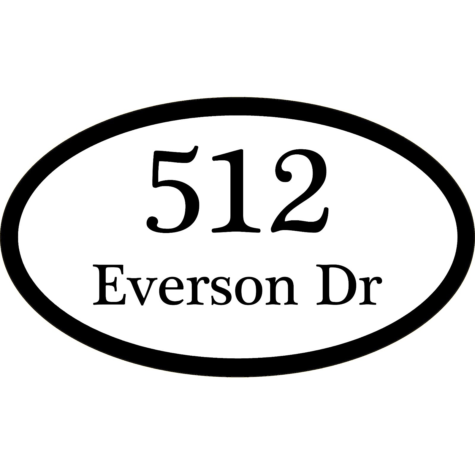 Custom Home Address Plaque Personalized Aluminum Sign 12″ x 7″ Choice of Colors
