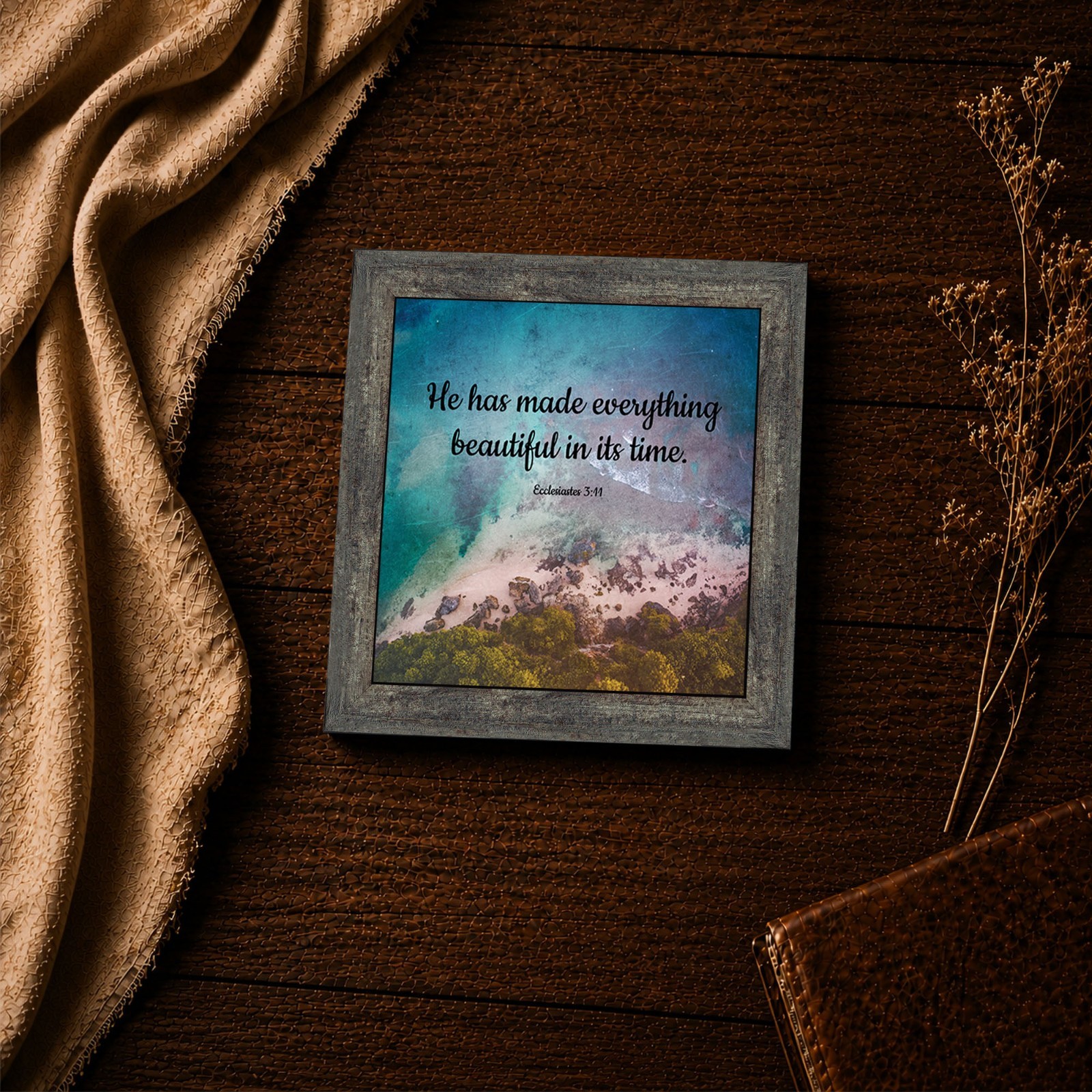 He Has Made Everything Beautiful, Ecclesiastes 3:11, Coastal Framed Picture