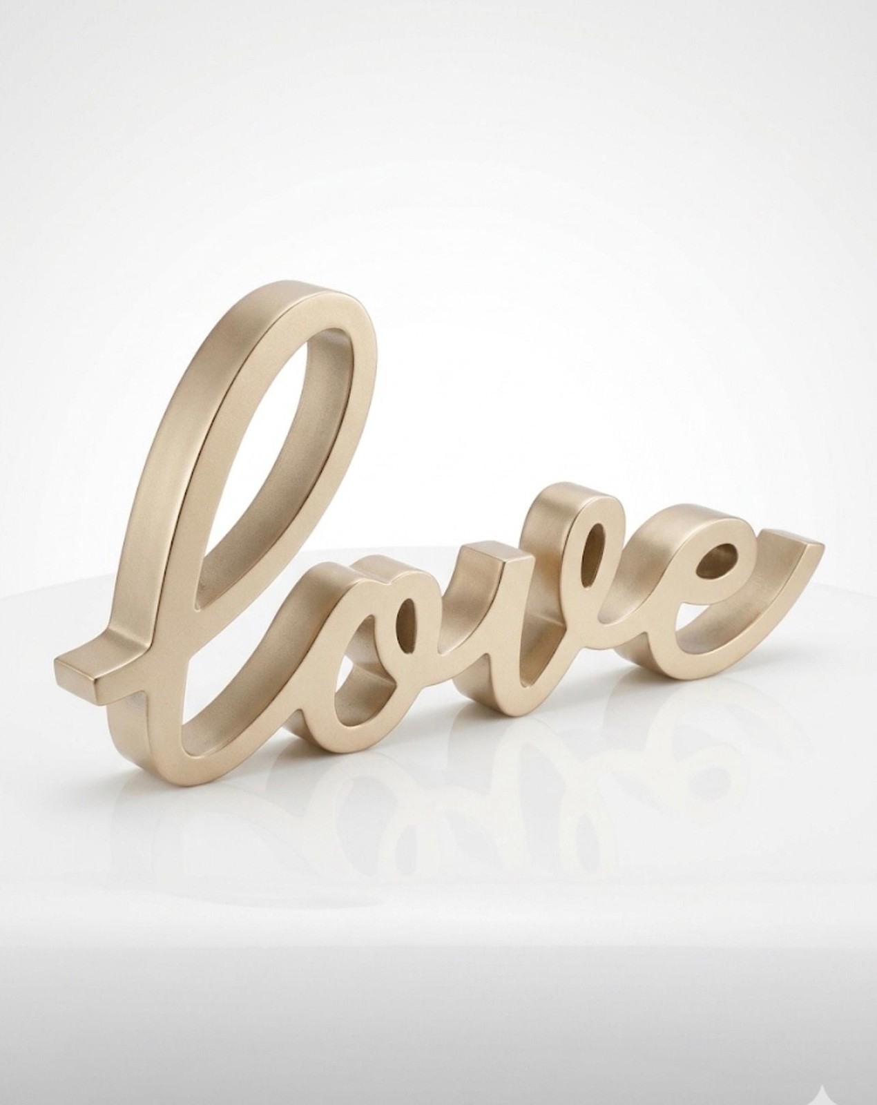 Gold Script Love Decorative Tabletop Sign