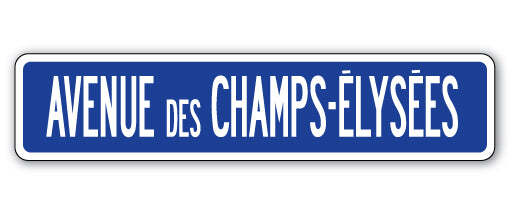 AVENUE DES CHAMPS-ELYSEES Street Sign tour de France french Europe
