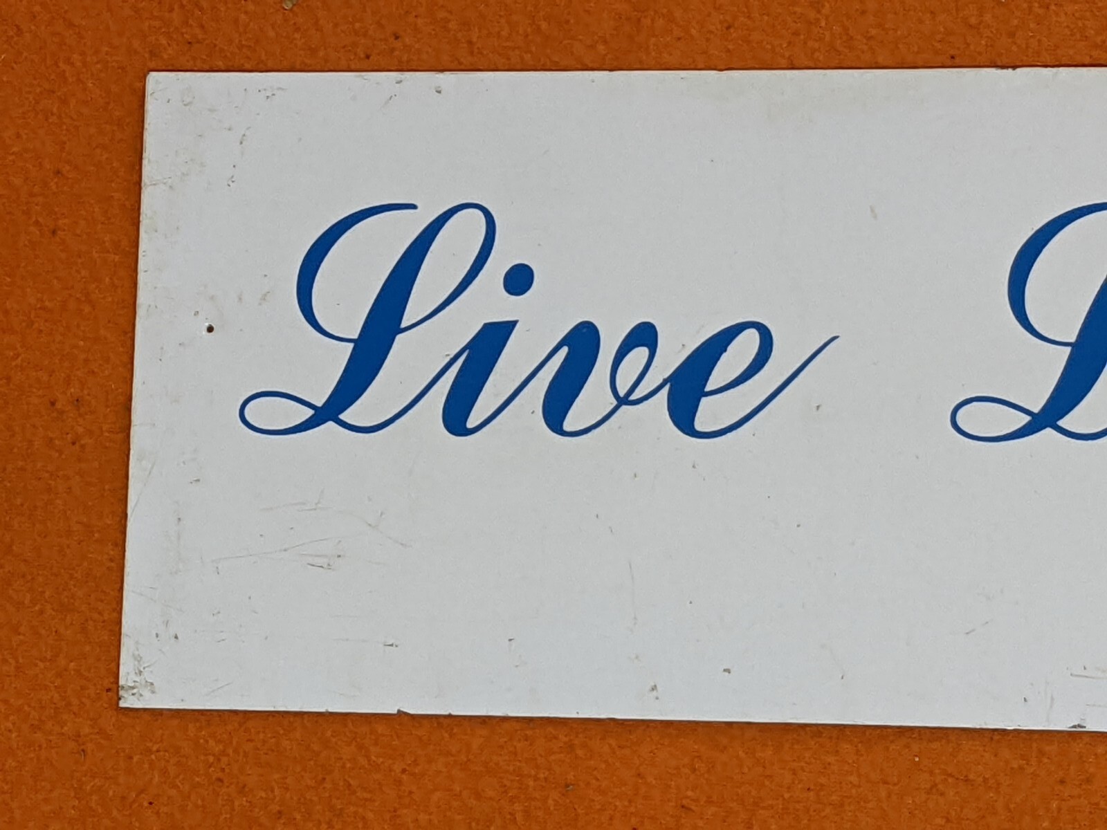 Live Laugh Love White Metal Sign Art Decor 24″ x 6″
