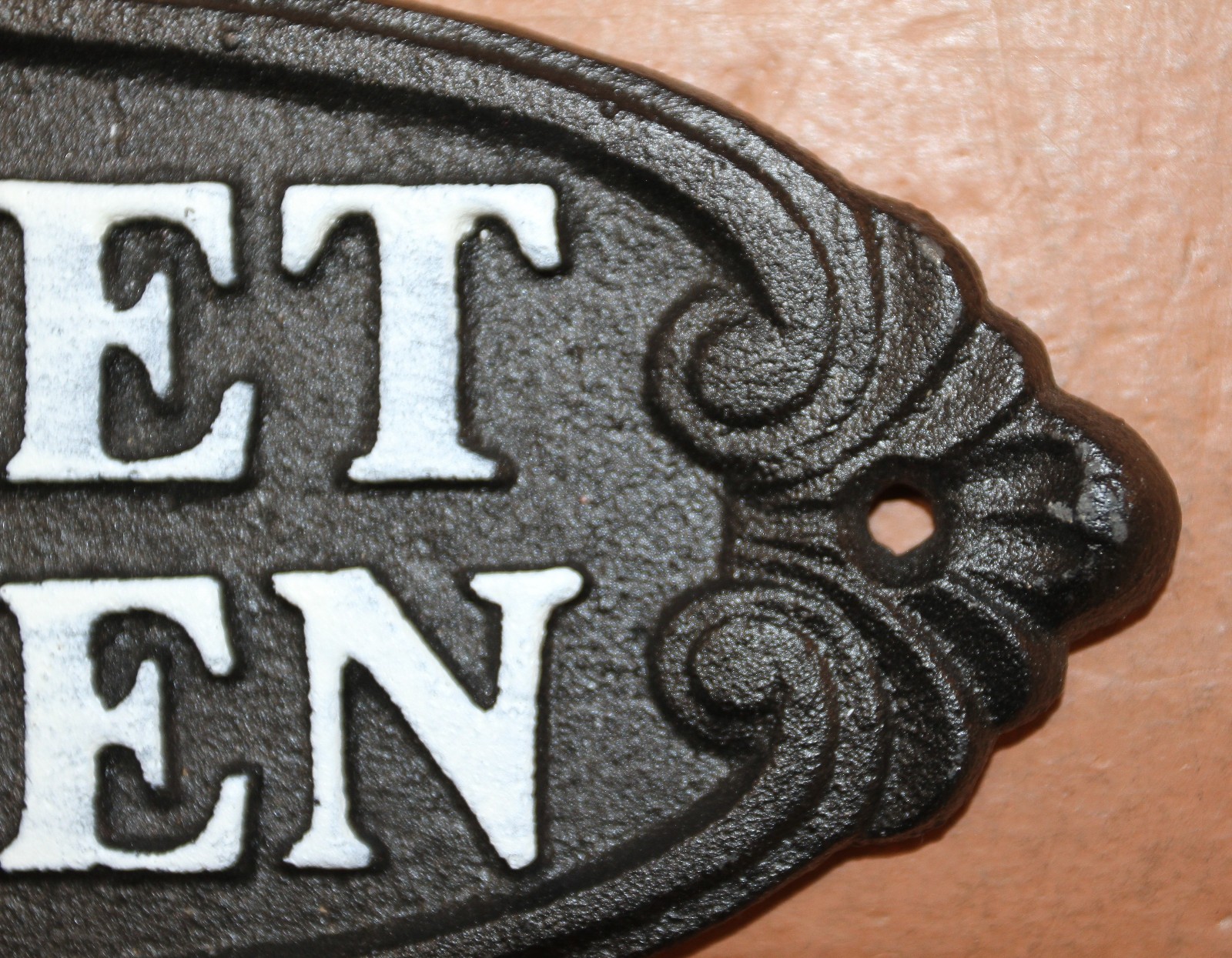 1-SECRET GARDEN PLAQUE,Upscale Garden Decor,Raised Letters,Solid Metal,Gifts