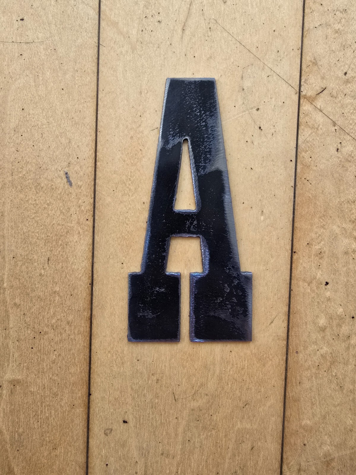 4″ Tall Western Style precision cut metal letters, thick, weldable, 16 Gauge