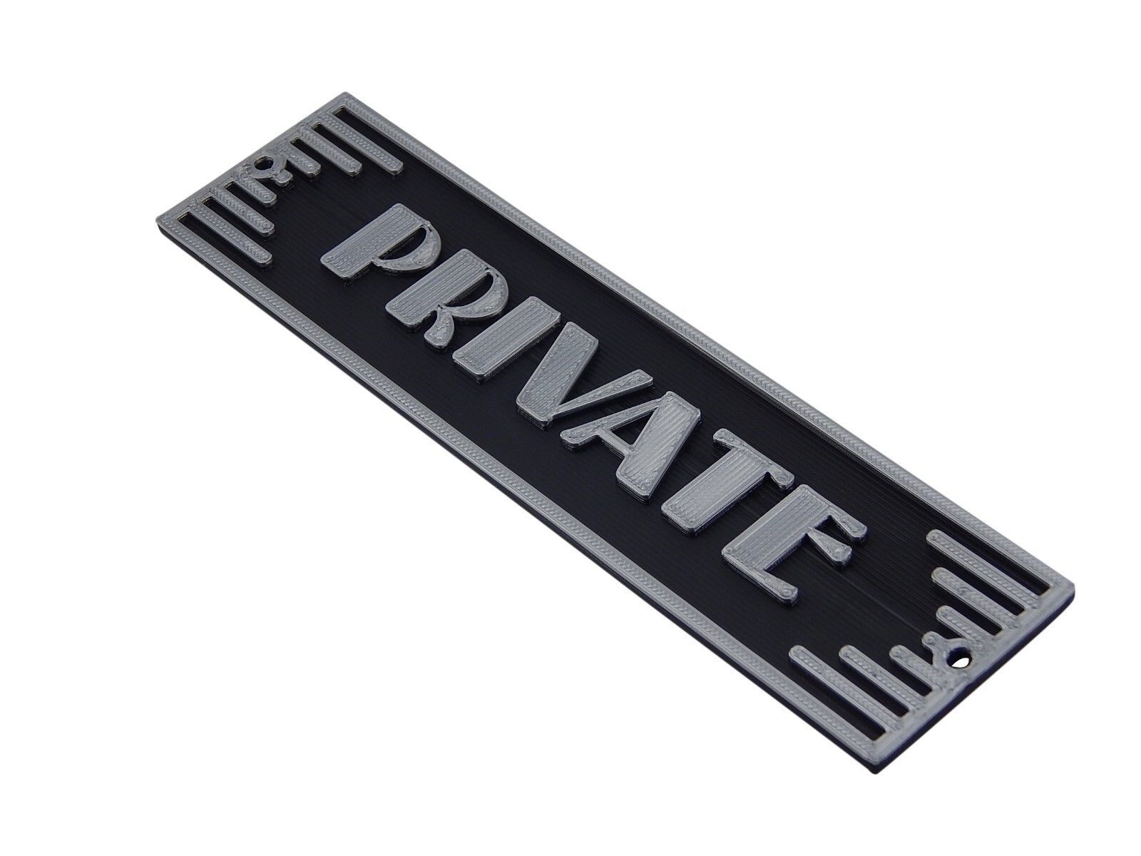 Plastic Private Business Art Deco Style Sign Office Door Home Décor Wall Plaque