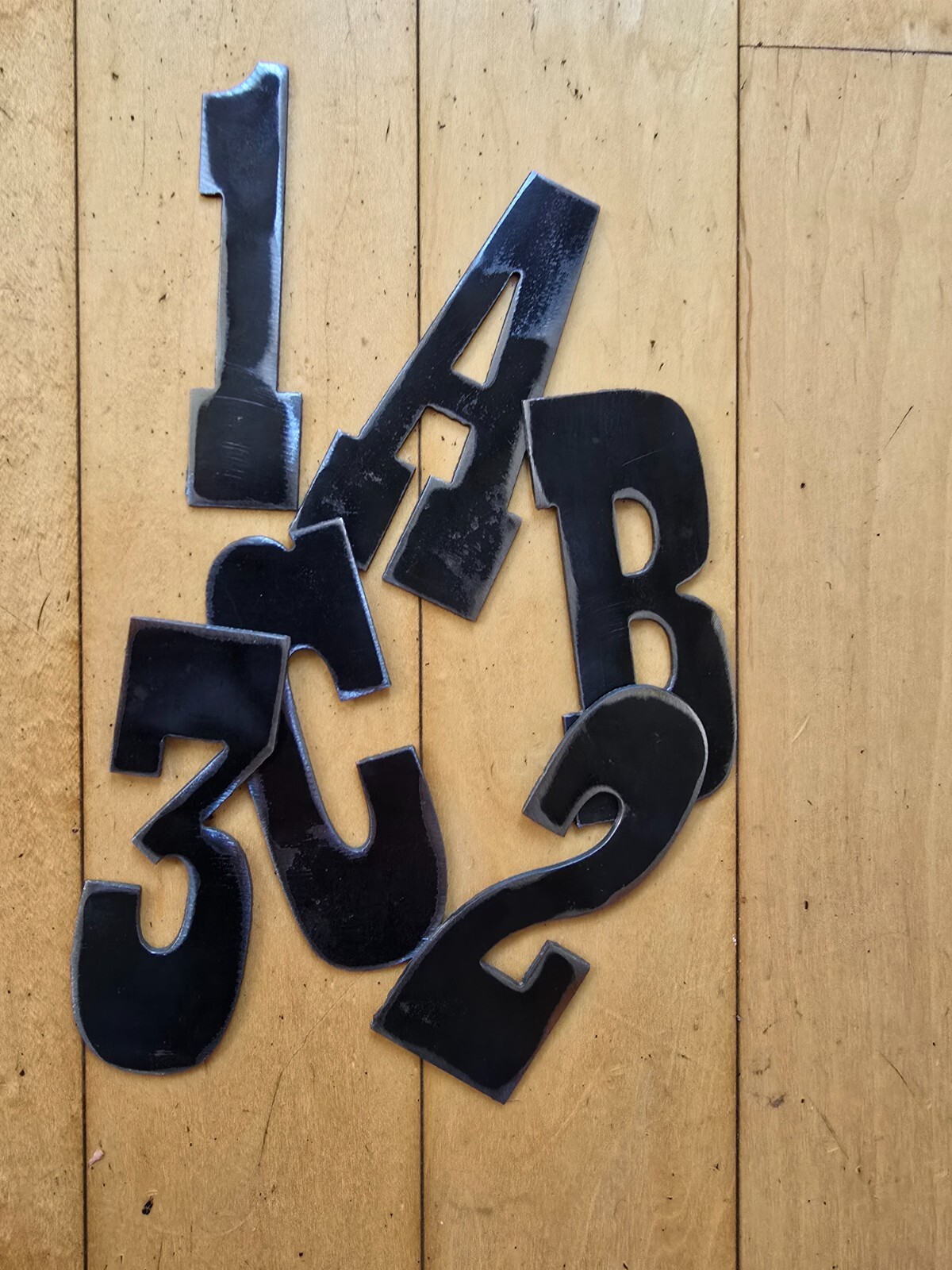 4″ Tall Western Style precision cut metal letters, thick, weldable, 16 Gauge