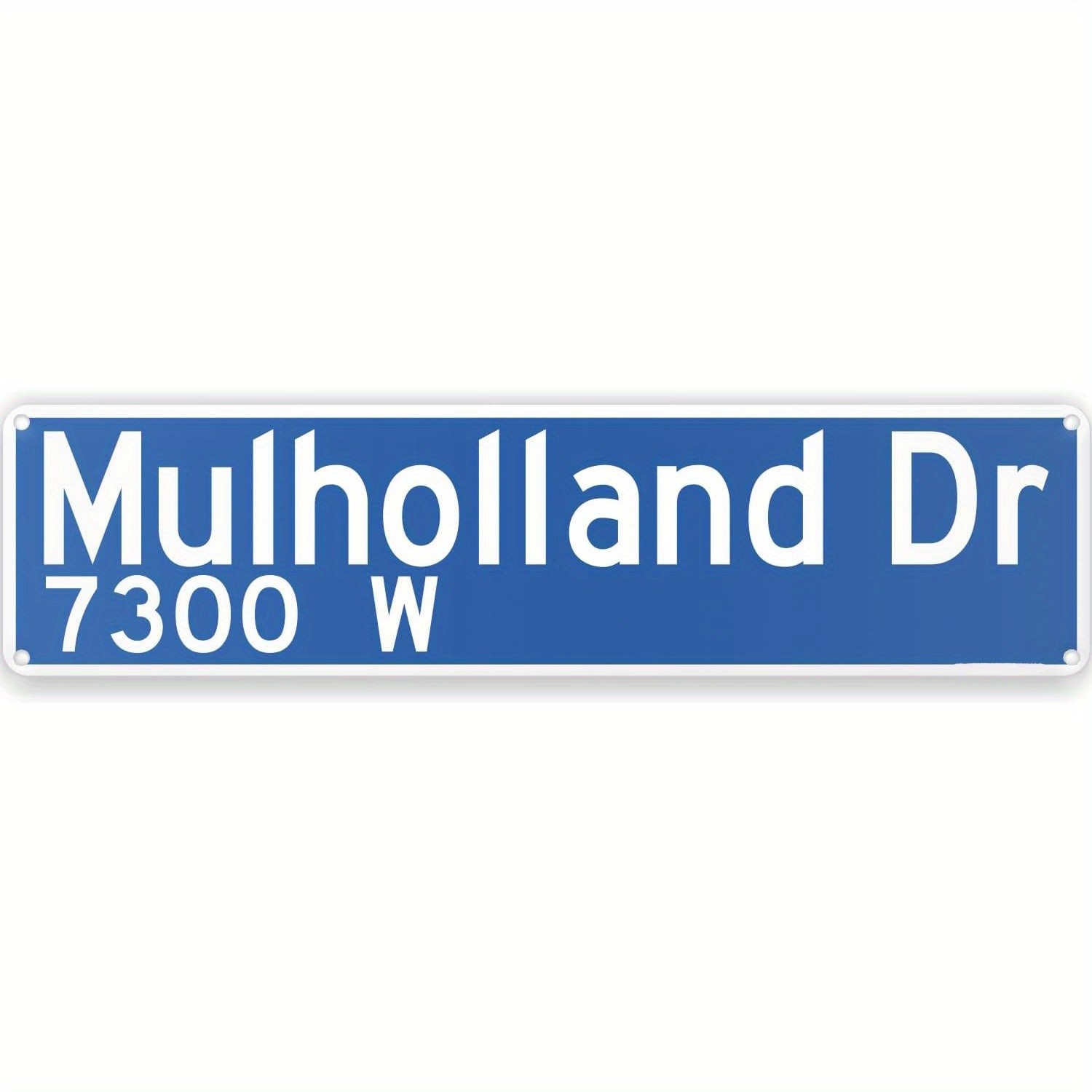 Los Angeles Street Sign Mulholland Dr Aluminum Street Sign 18×4 Funny