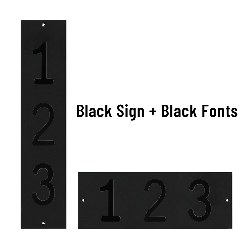 ColourTree Personalized Floating House Numbers Address Street Sign Plaque